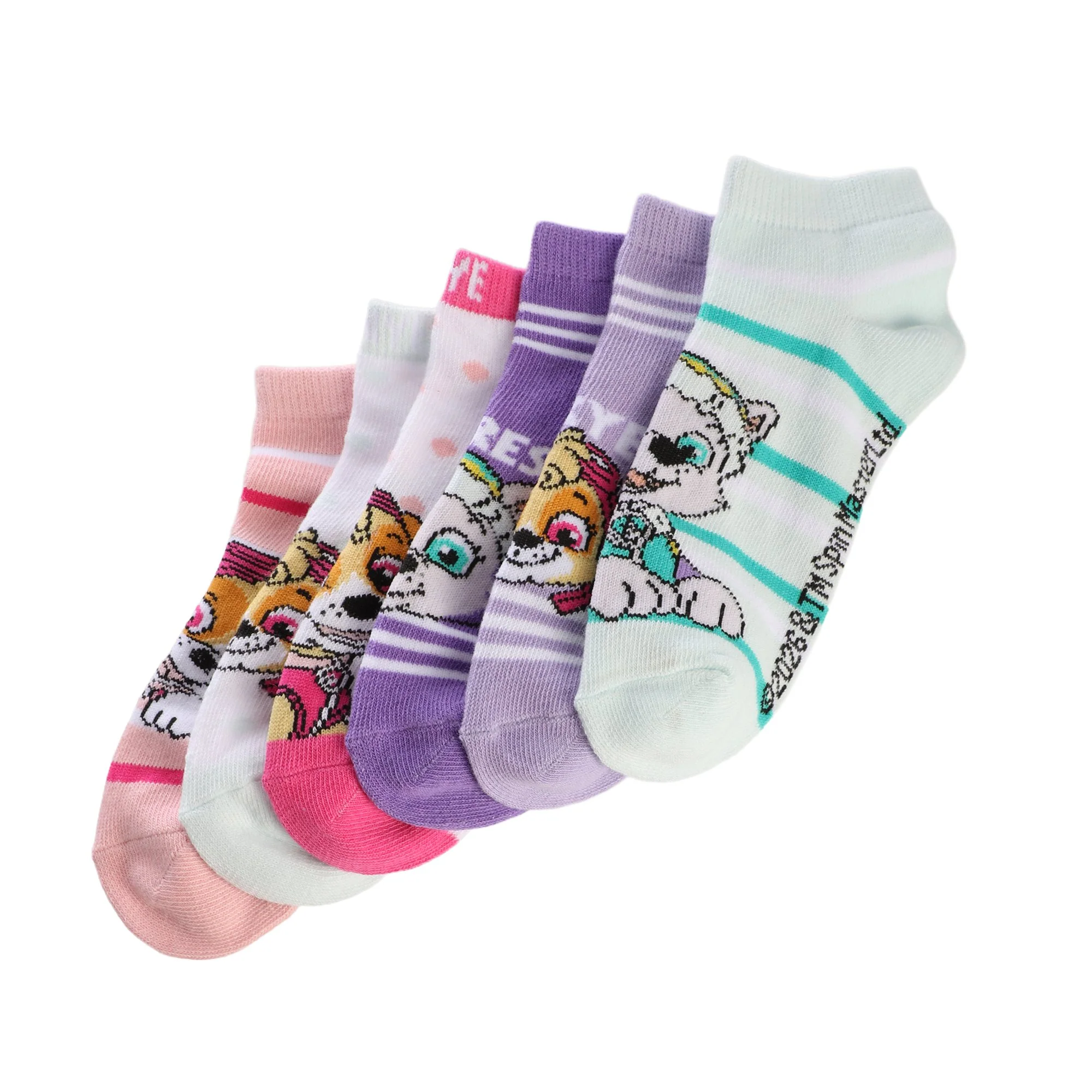 6 paires de chaussettes courtes - Violet - Image 2