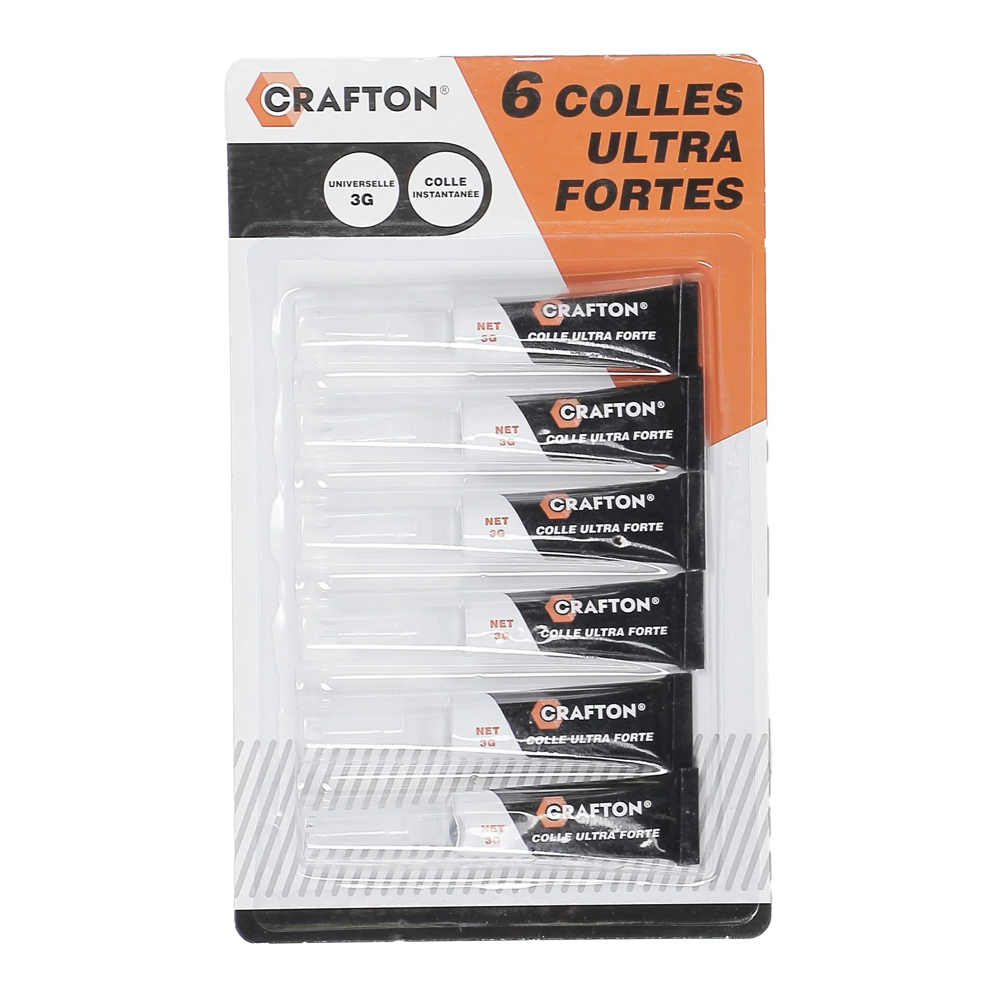 6 tubes de colle extra forte