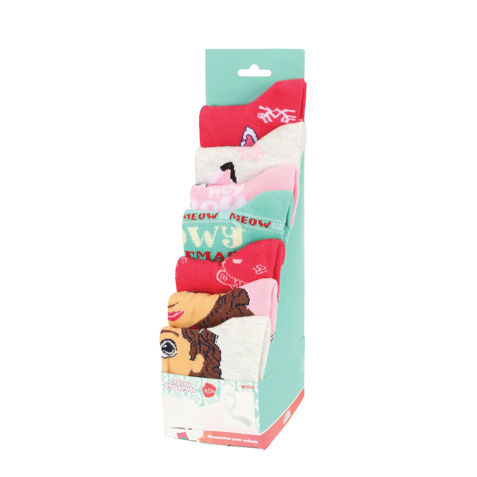 7 paires de chaussettes de Noël licence - Vert - Image 2