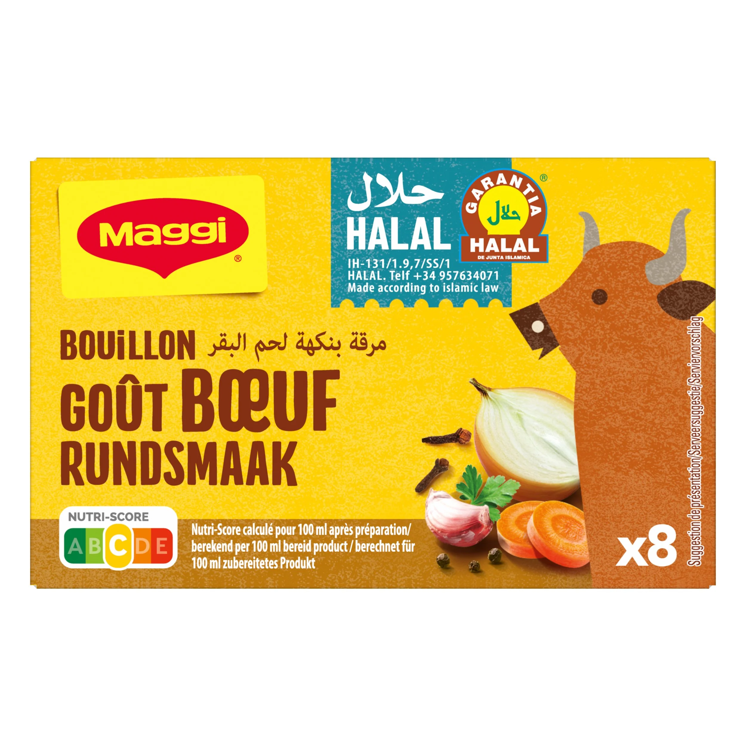 8 cubes de bouillon au boeuf Halal