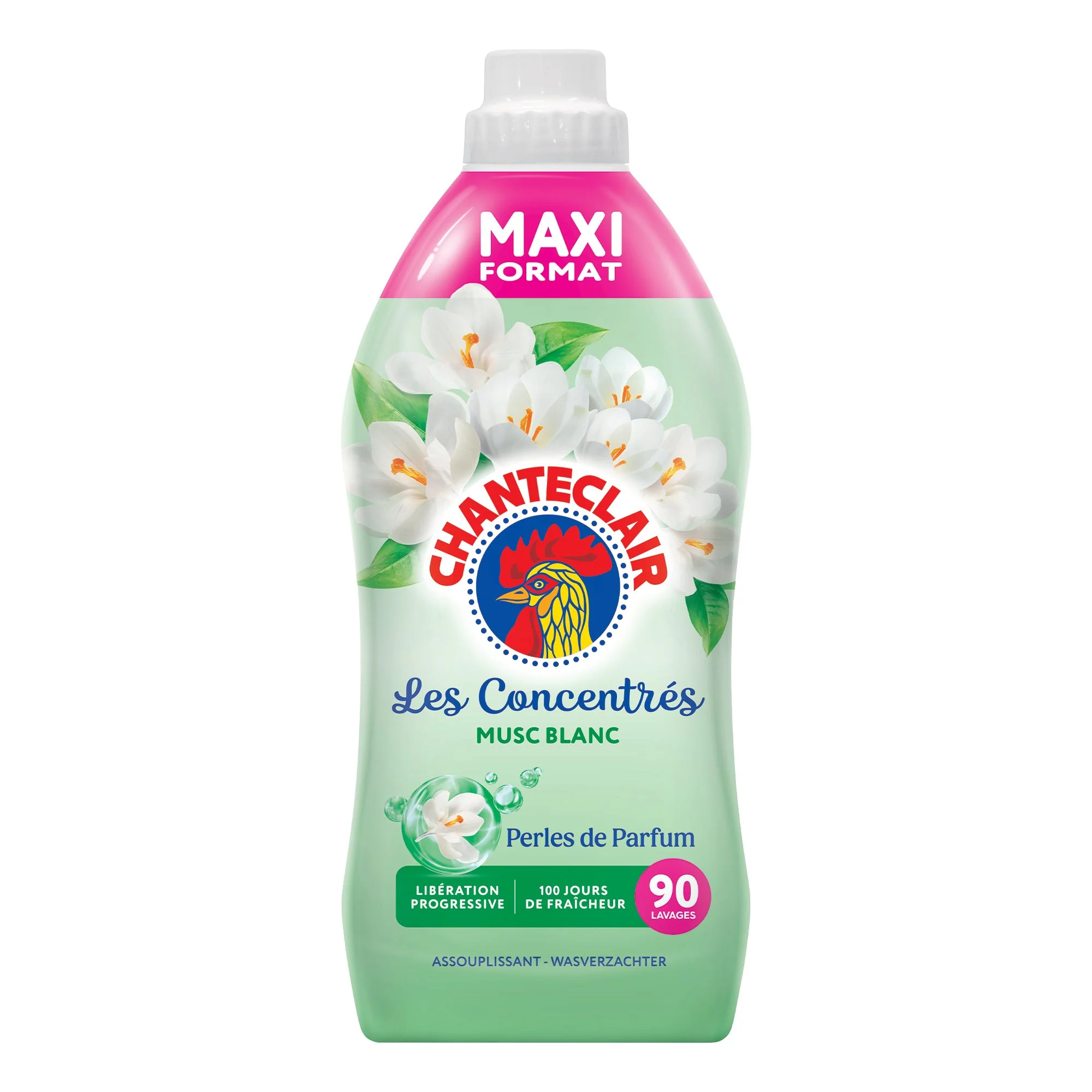 90 doses d'adoucissant au musc blanc