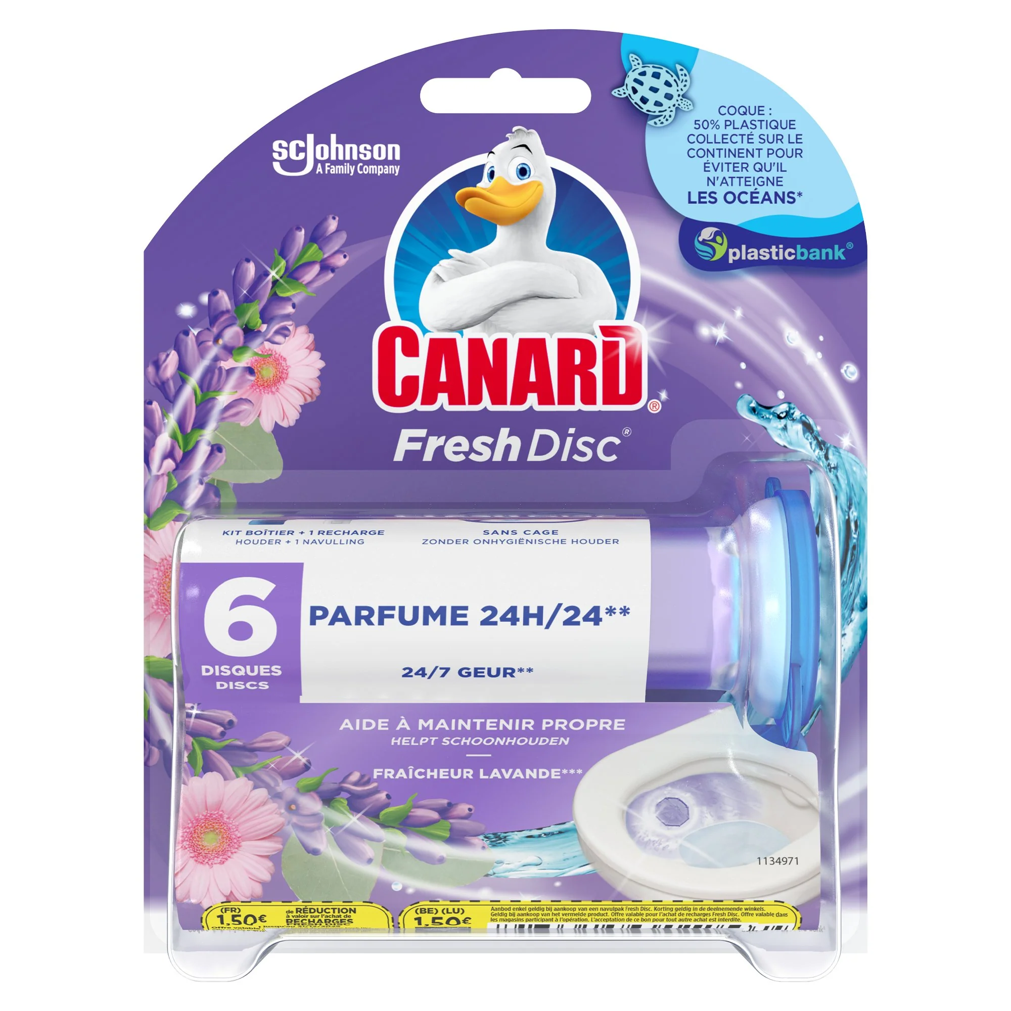 Applicateur fresh disc + 6 disques fraicheur lavande