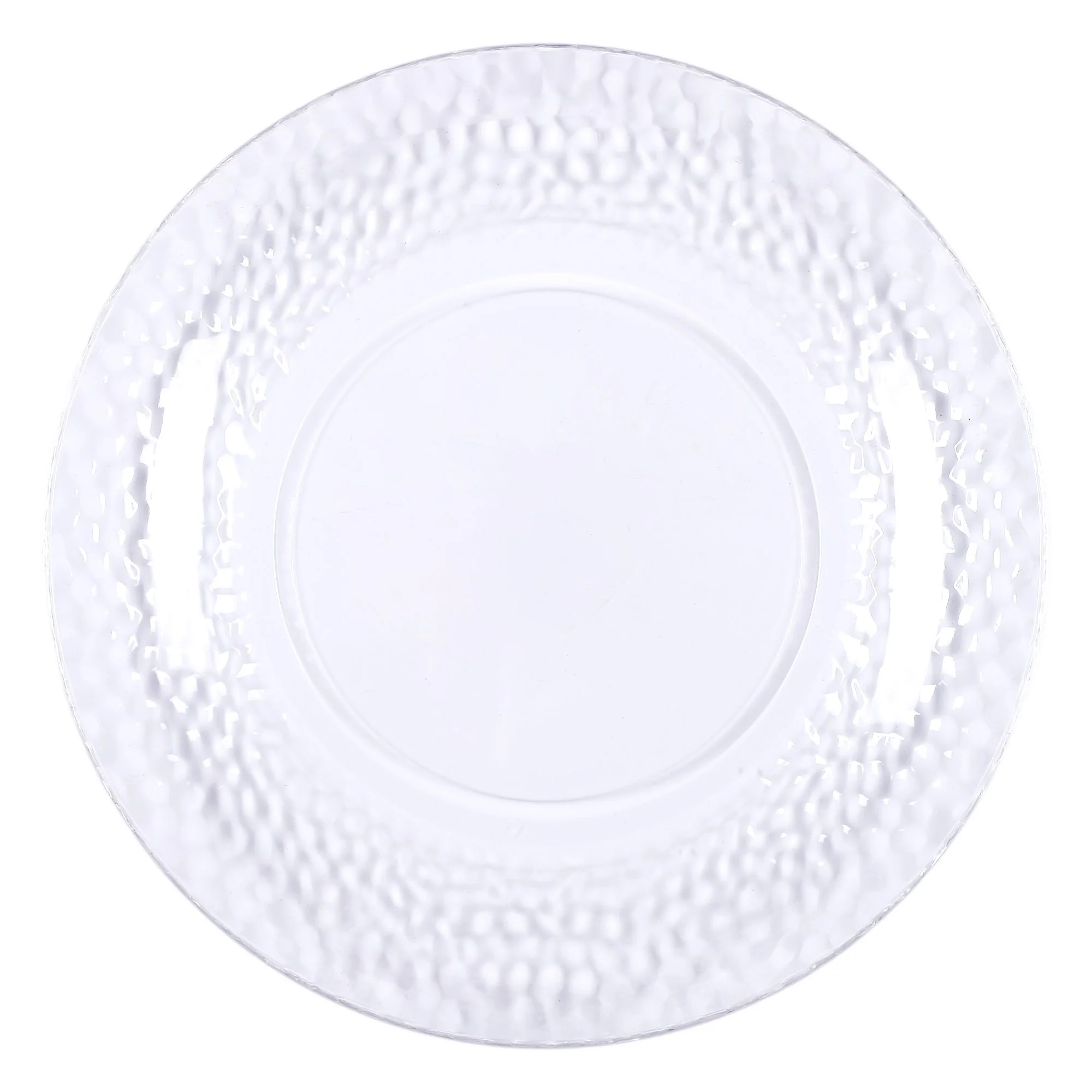 Assiette à dessert en plastique martelé 20cm - Image 2