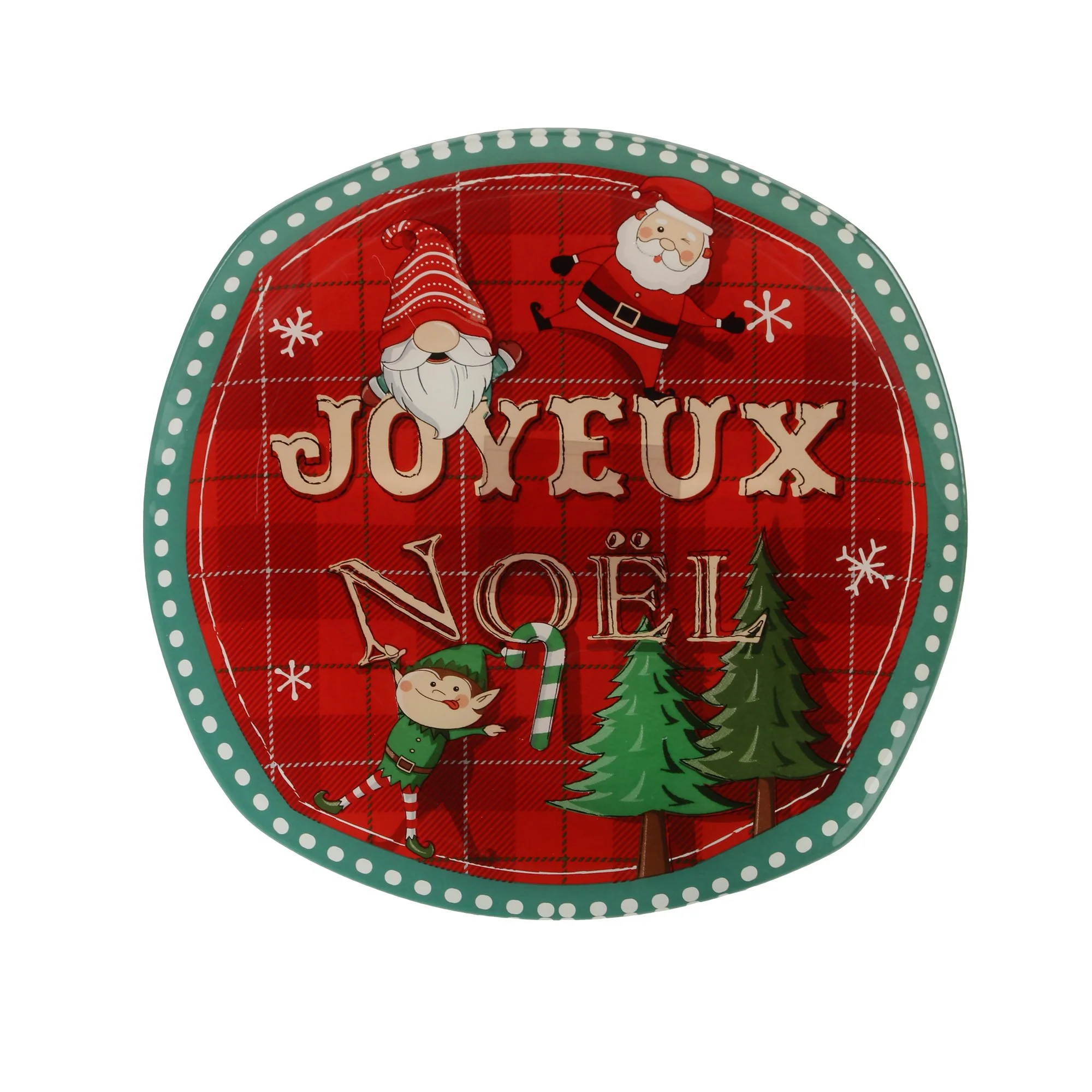 Assiette de Noël - Rouge