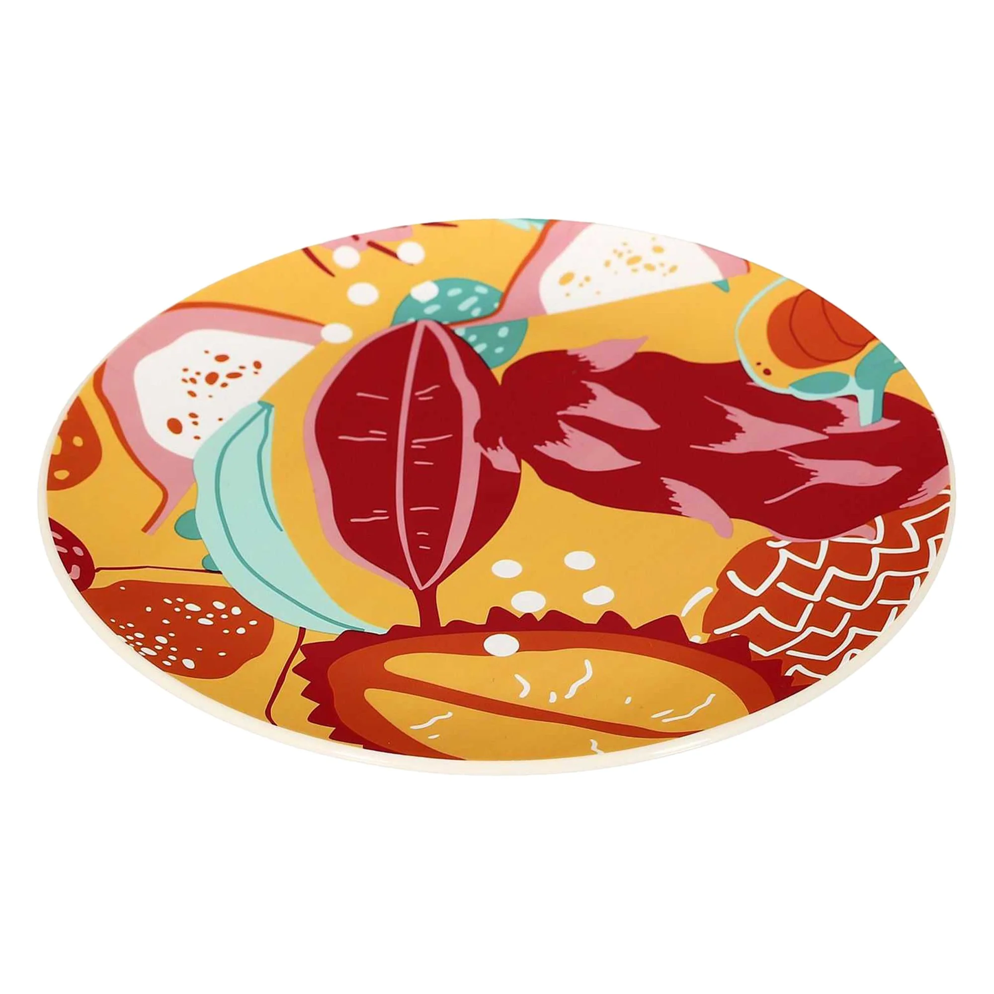 ASSIETTE PLASTIQUE GOURMANDE MULTICOULEUR 20CM