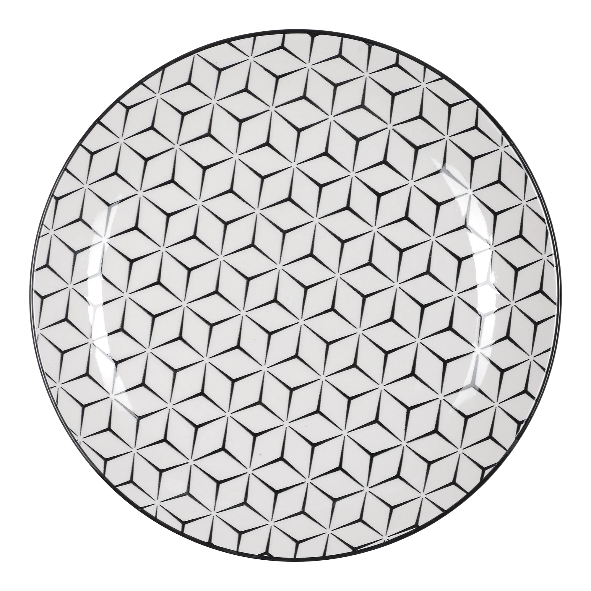Assiette plate dolomite  - Blanc - Image 2