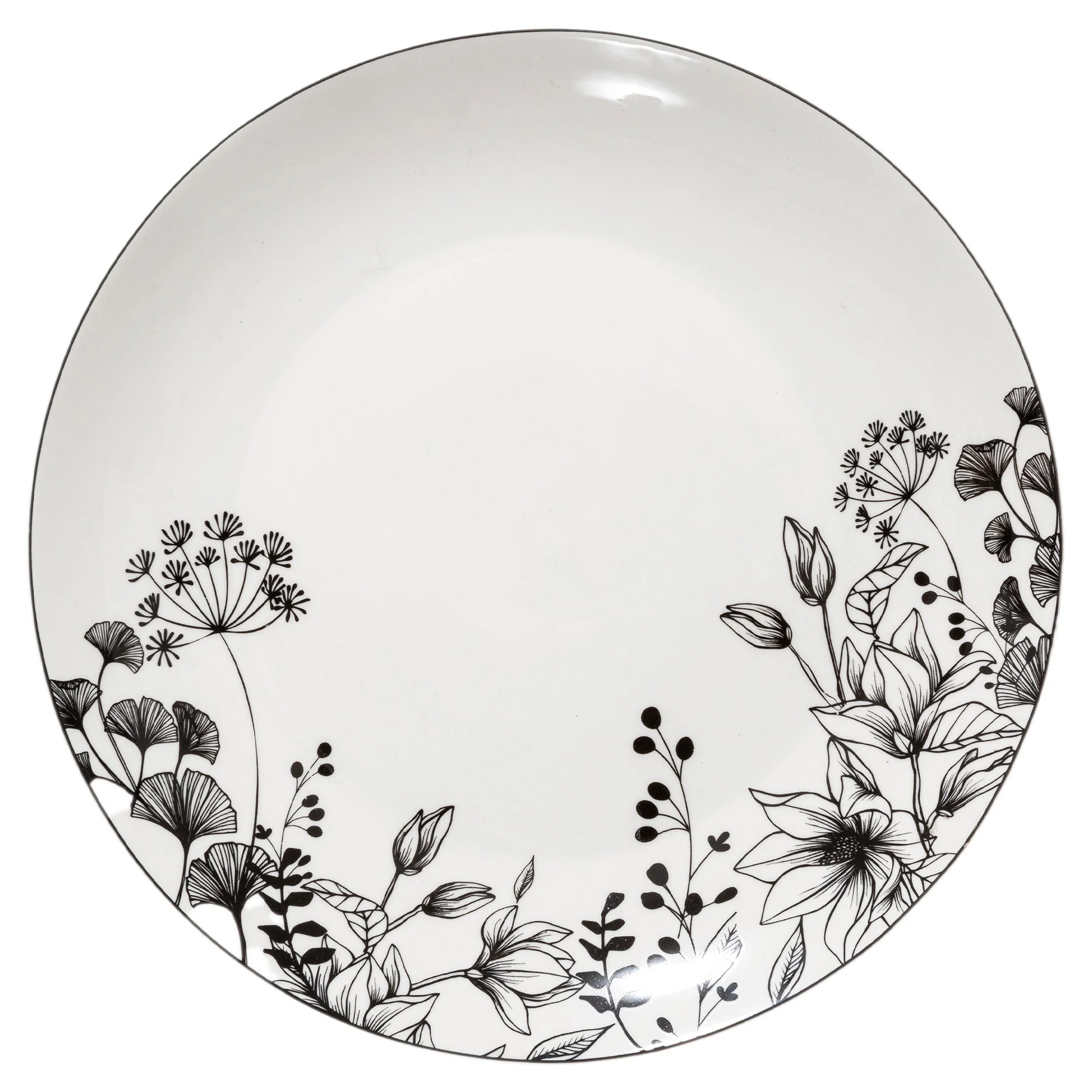 Assiette plate floral 27cm