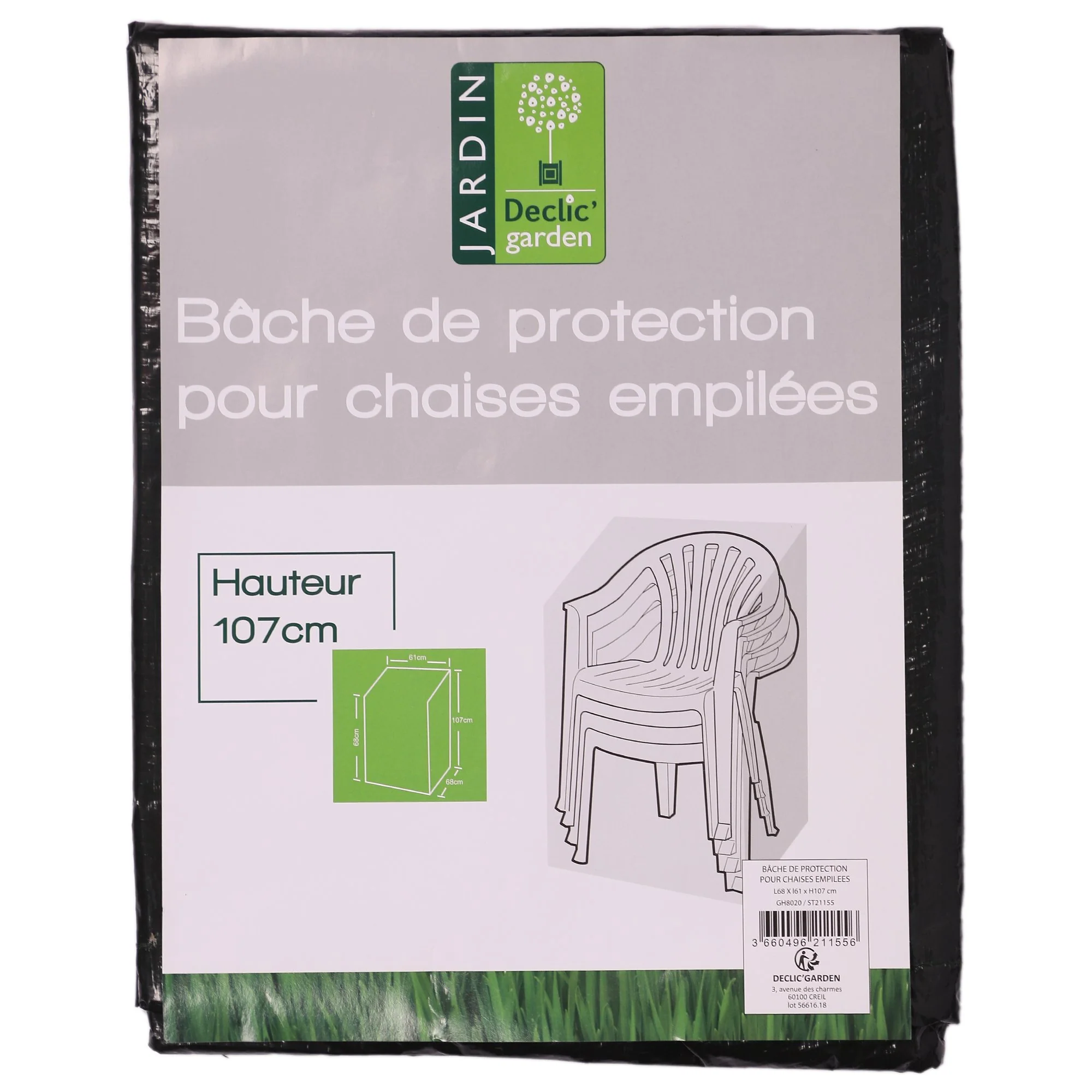 Bâche de protection pour chaises empilables