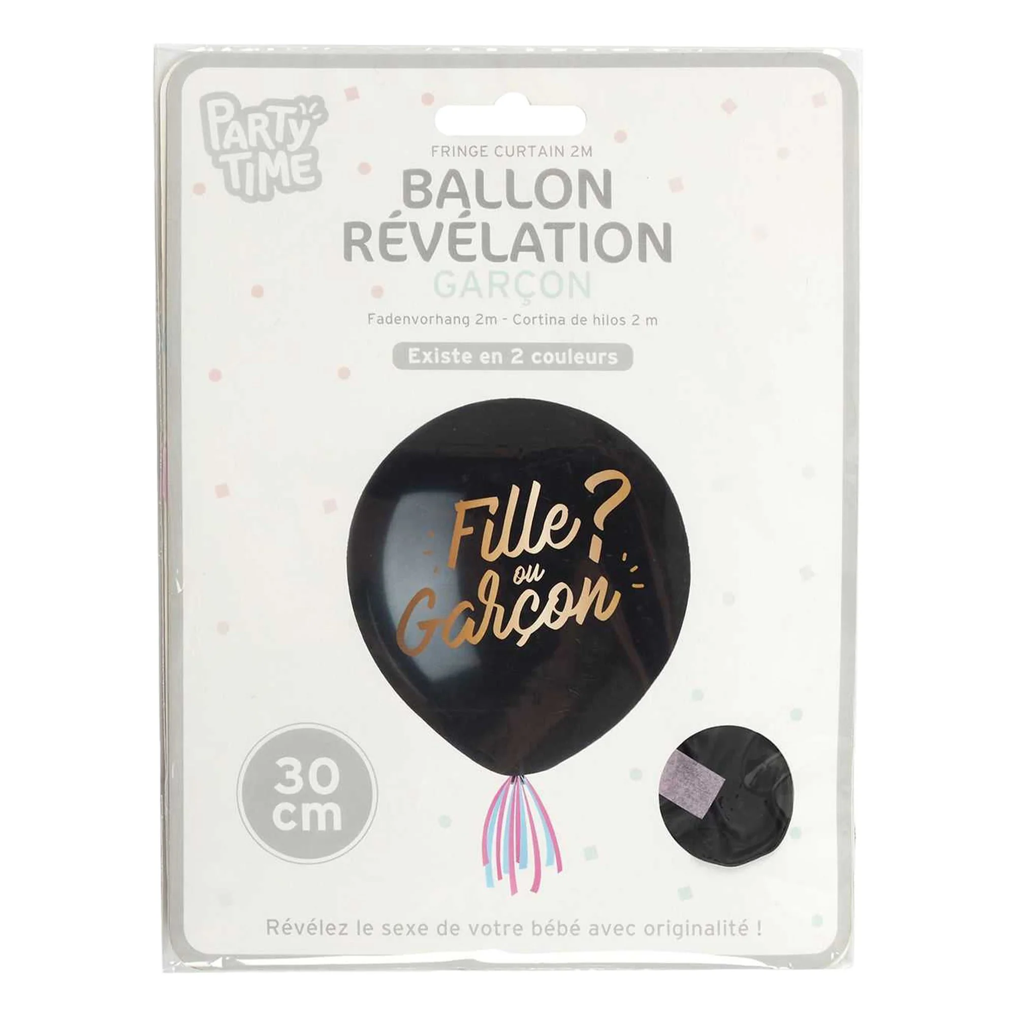 Ballon confettis gender reveal