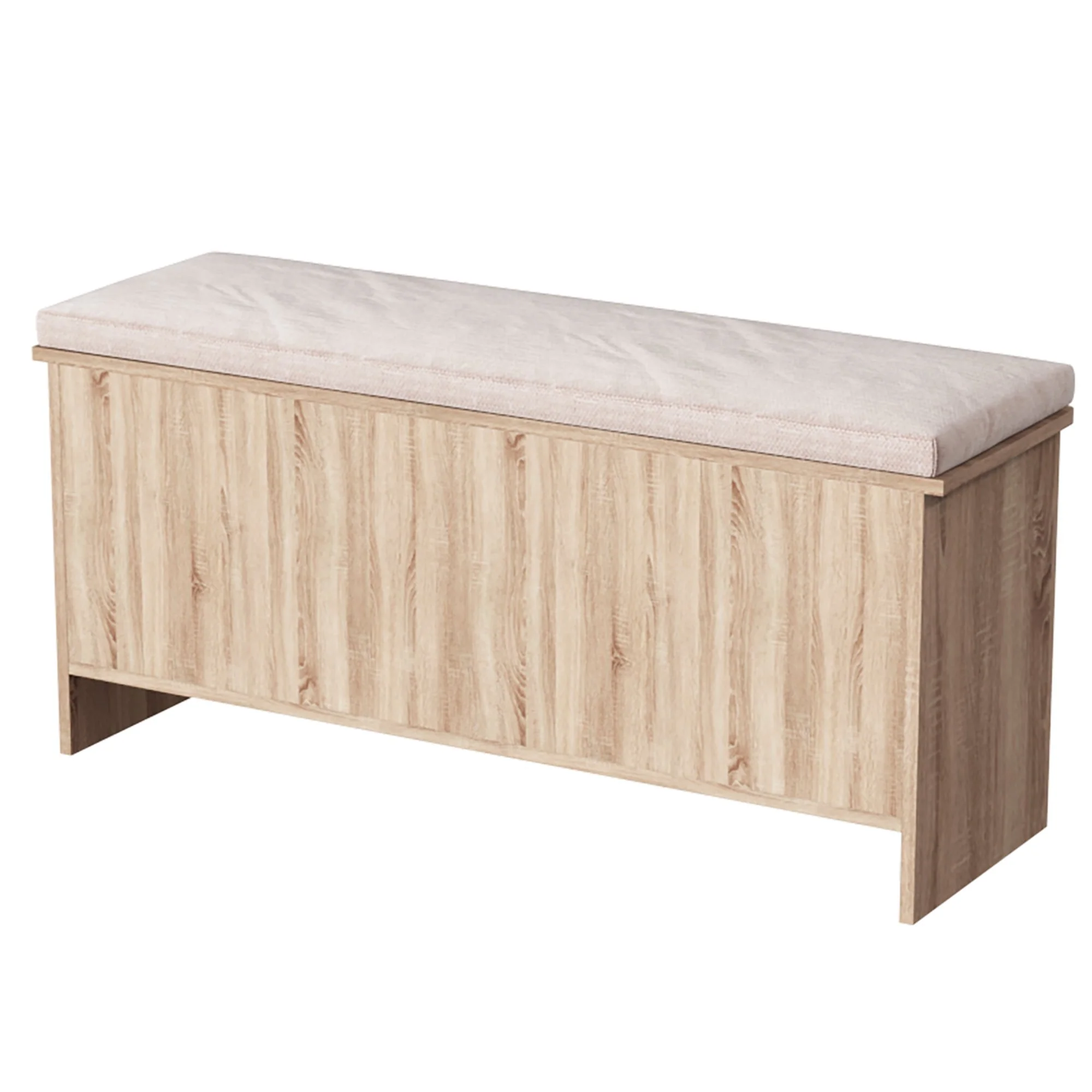Banc 3 cases effet chêne gris - Image 2