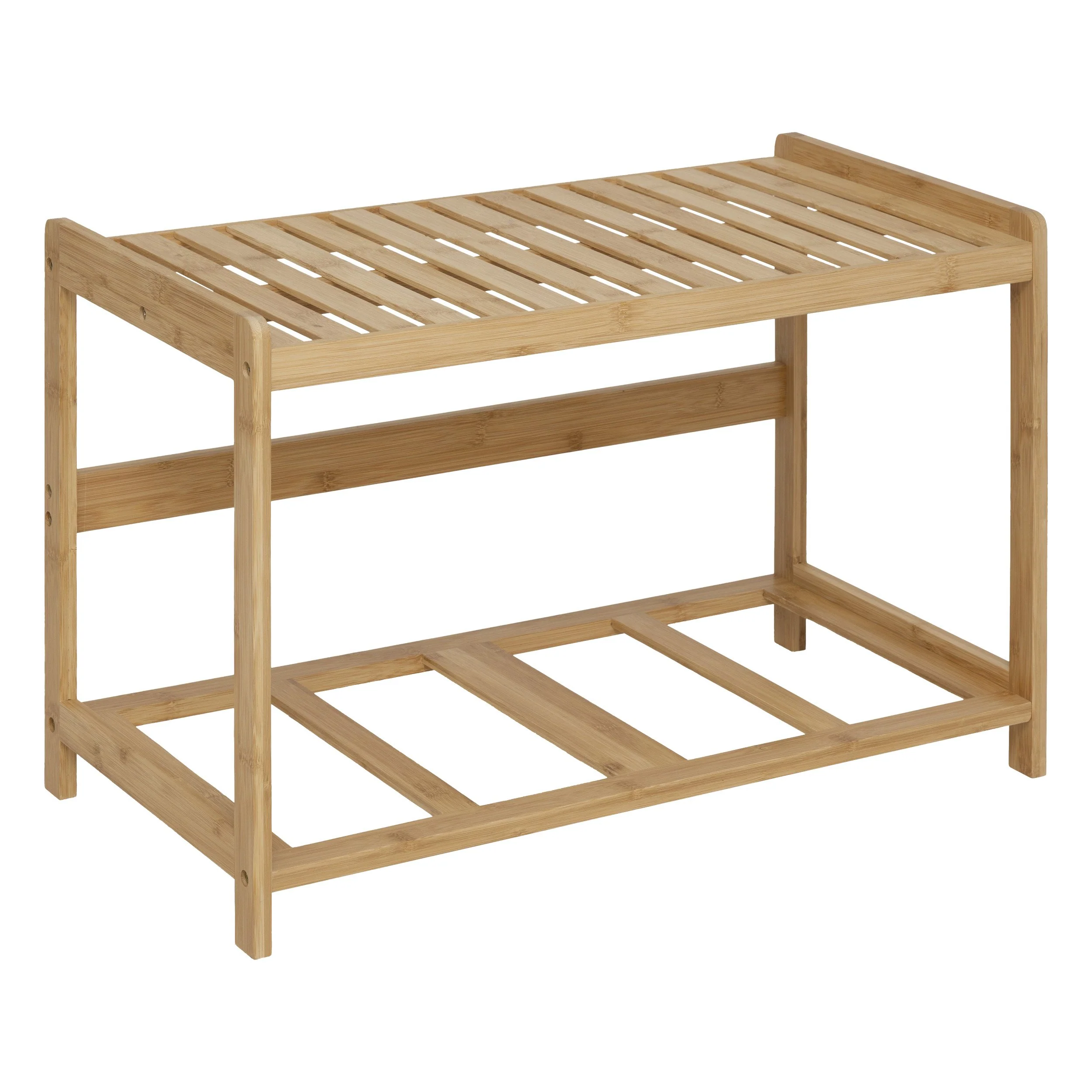 Banc de 2 rangements en bambou - Image 2