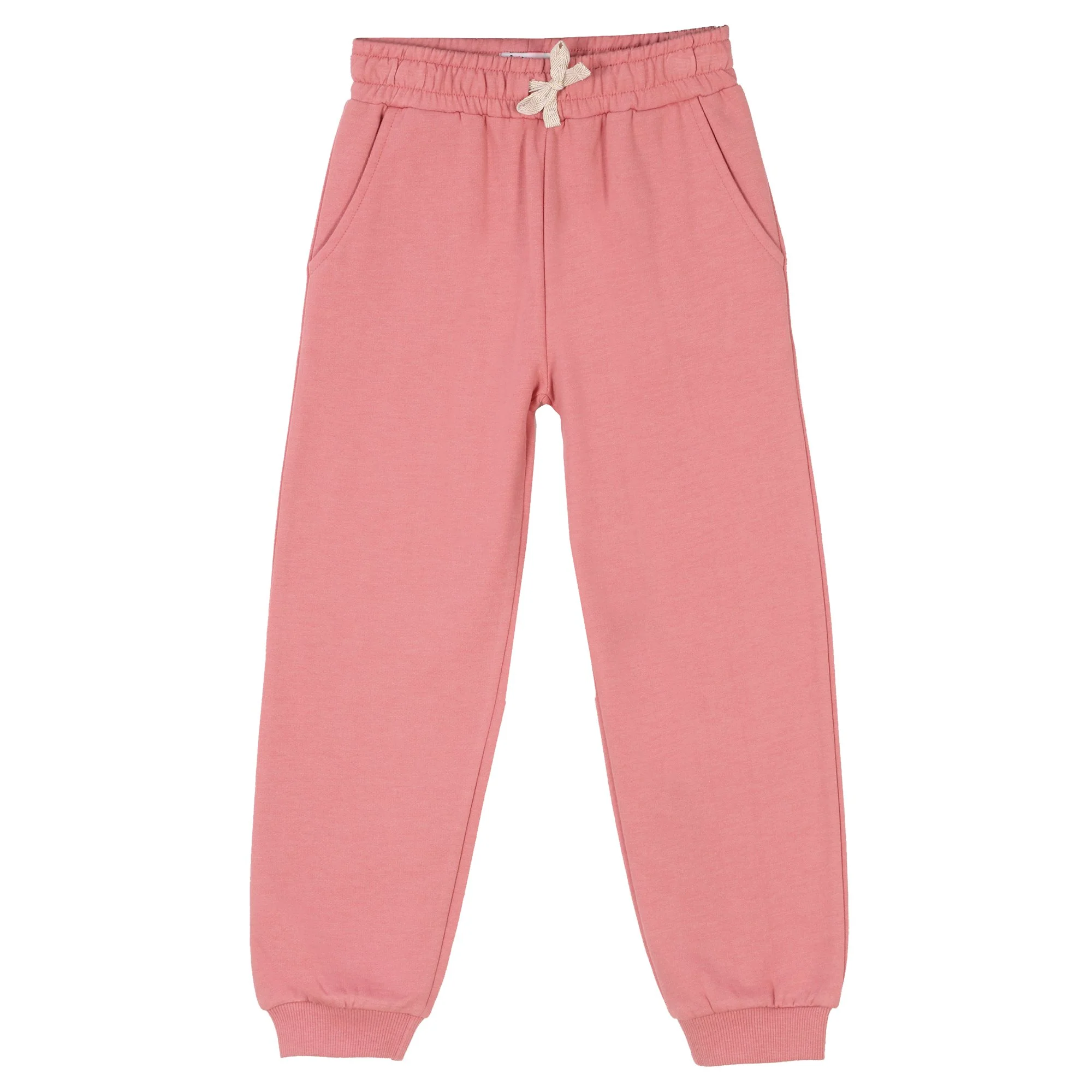 Bas de jogging avec cordons 3/12 ans - Rose