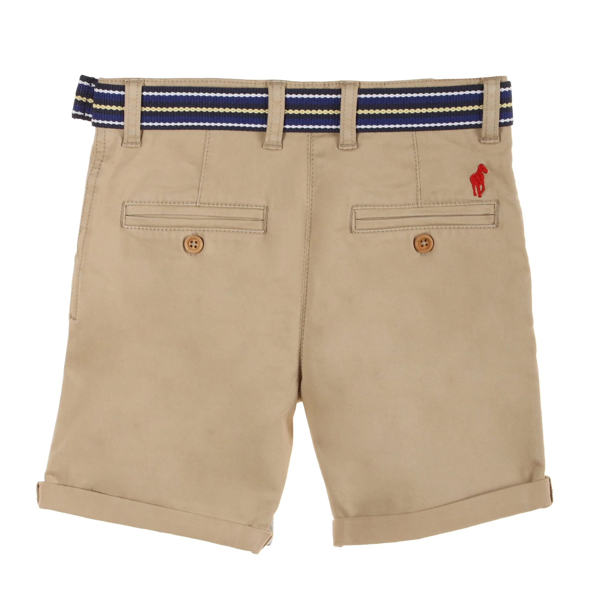Bermuda avec ceinture 3/12 ans - Beige - Image 4