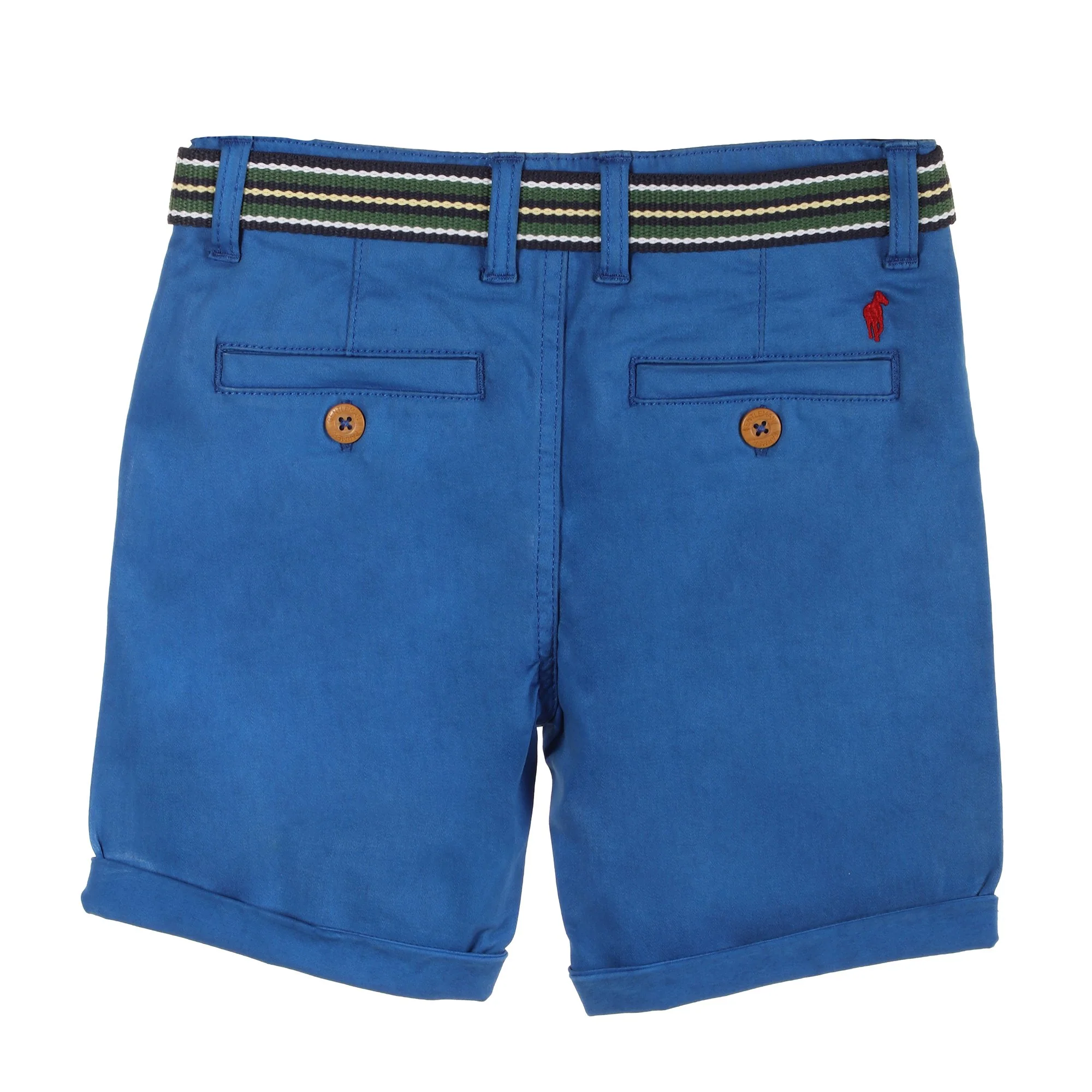Bermuda avec ceinture 3/12 ans - Bleu - Image 2