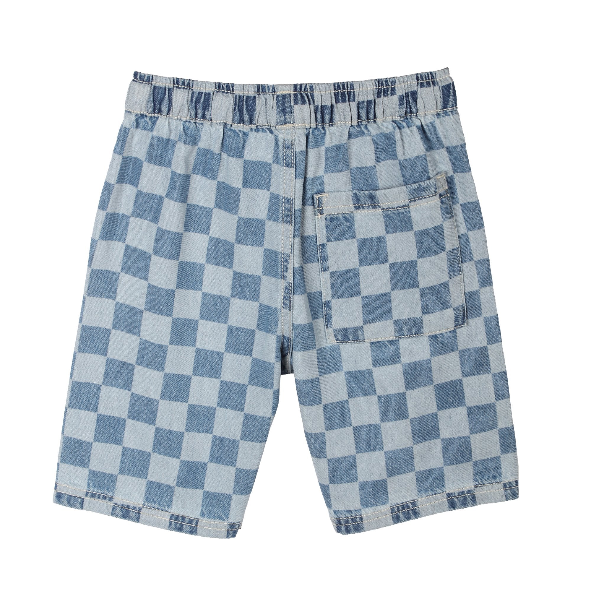 Bermuda damier en jean - Image 2