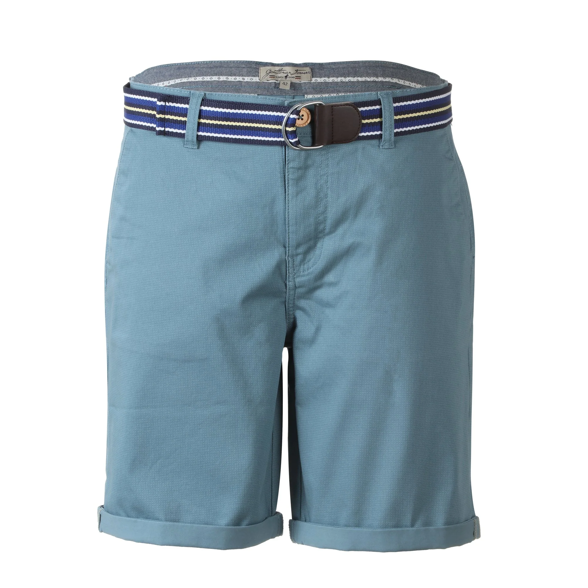 Bermuda en satin avec ceinture - Beige - Image 3
