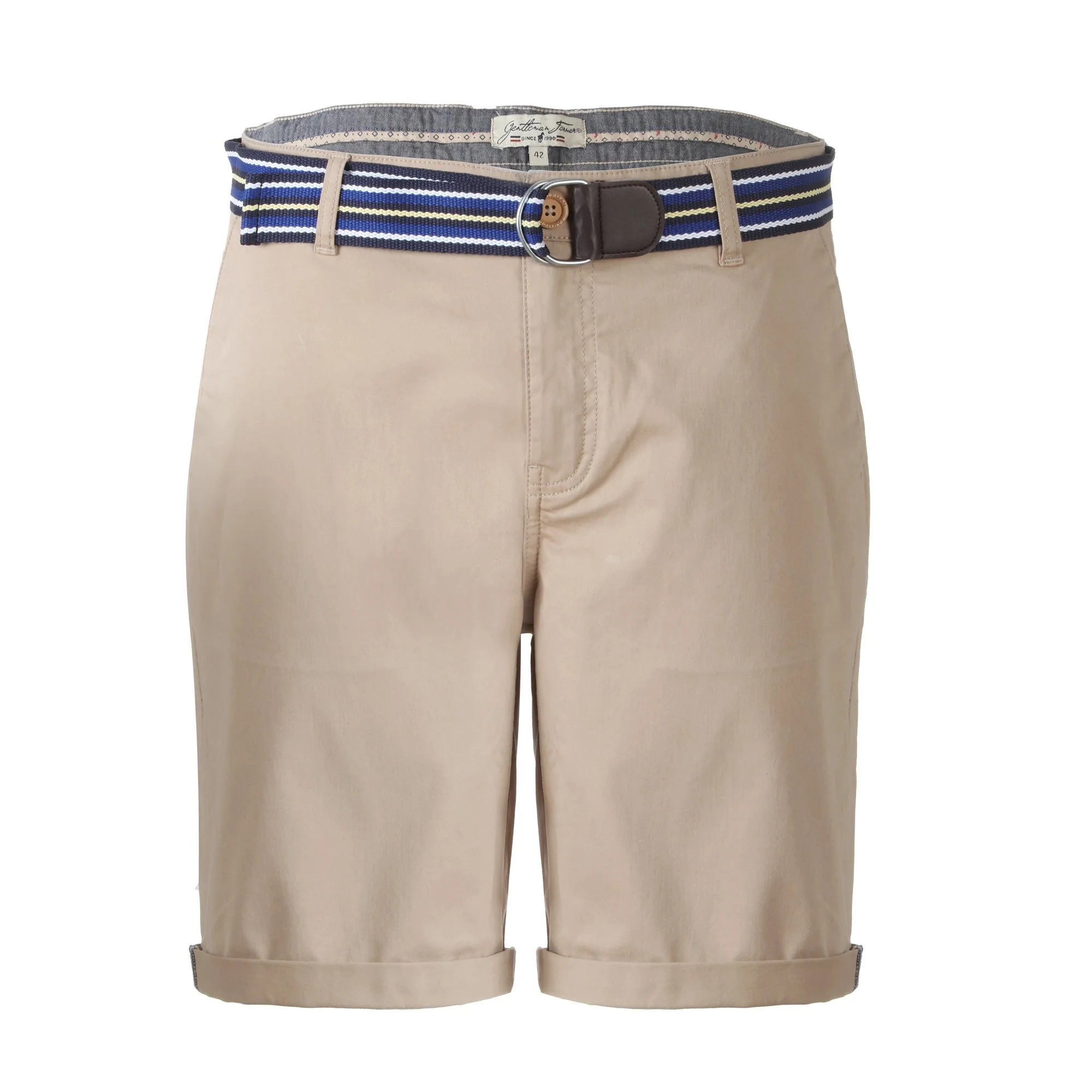 Bermuda en satin avec ceinture  - Imprimé