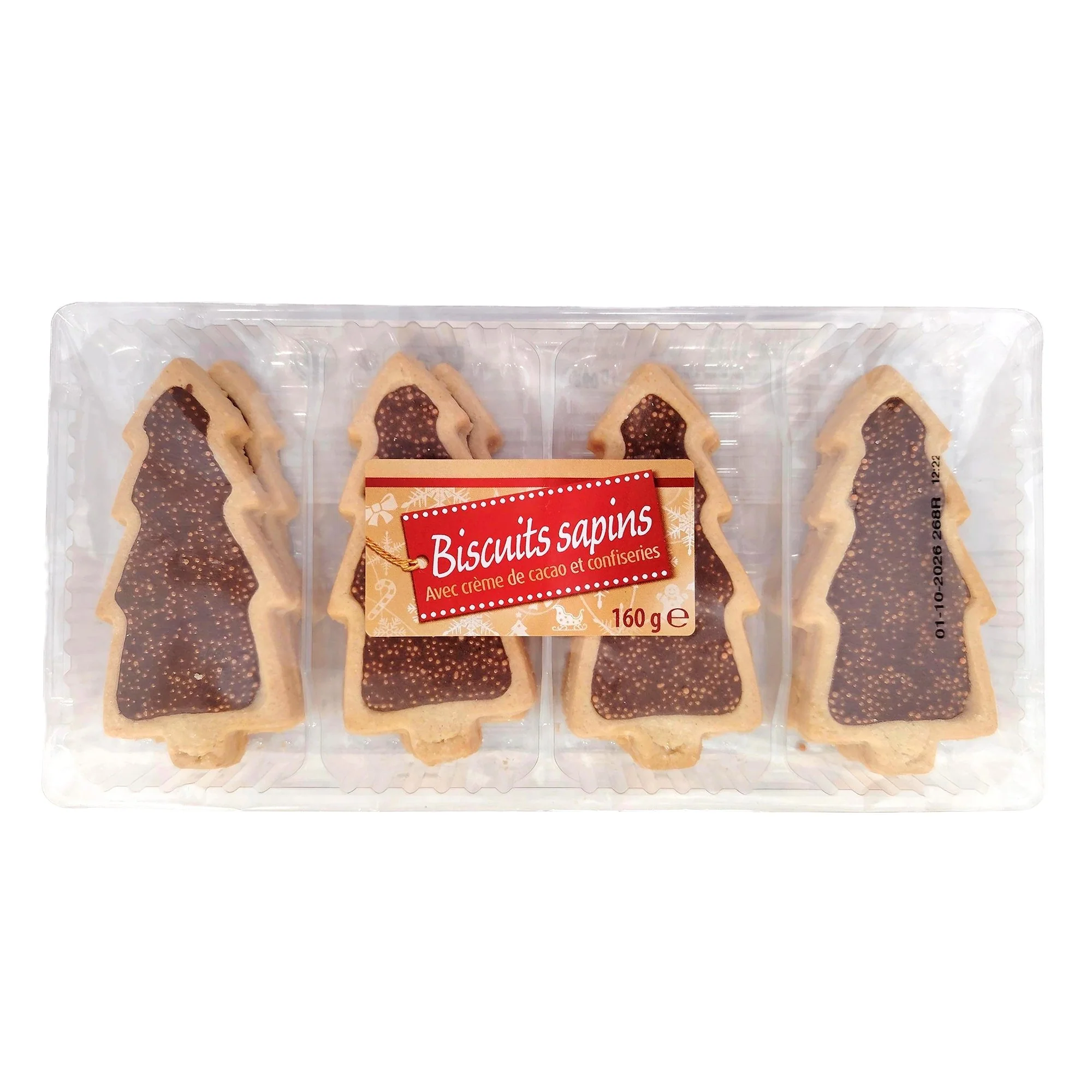 Biscuit cacao sapin de Noel