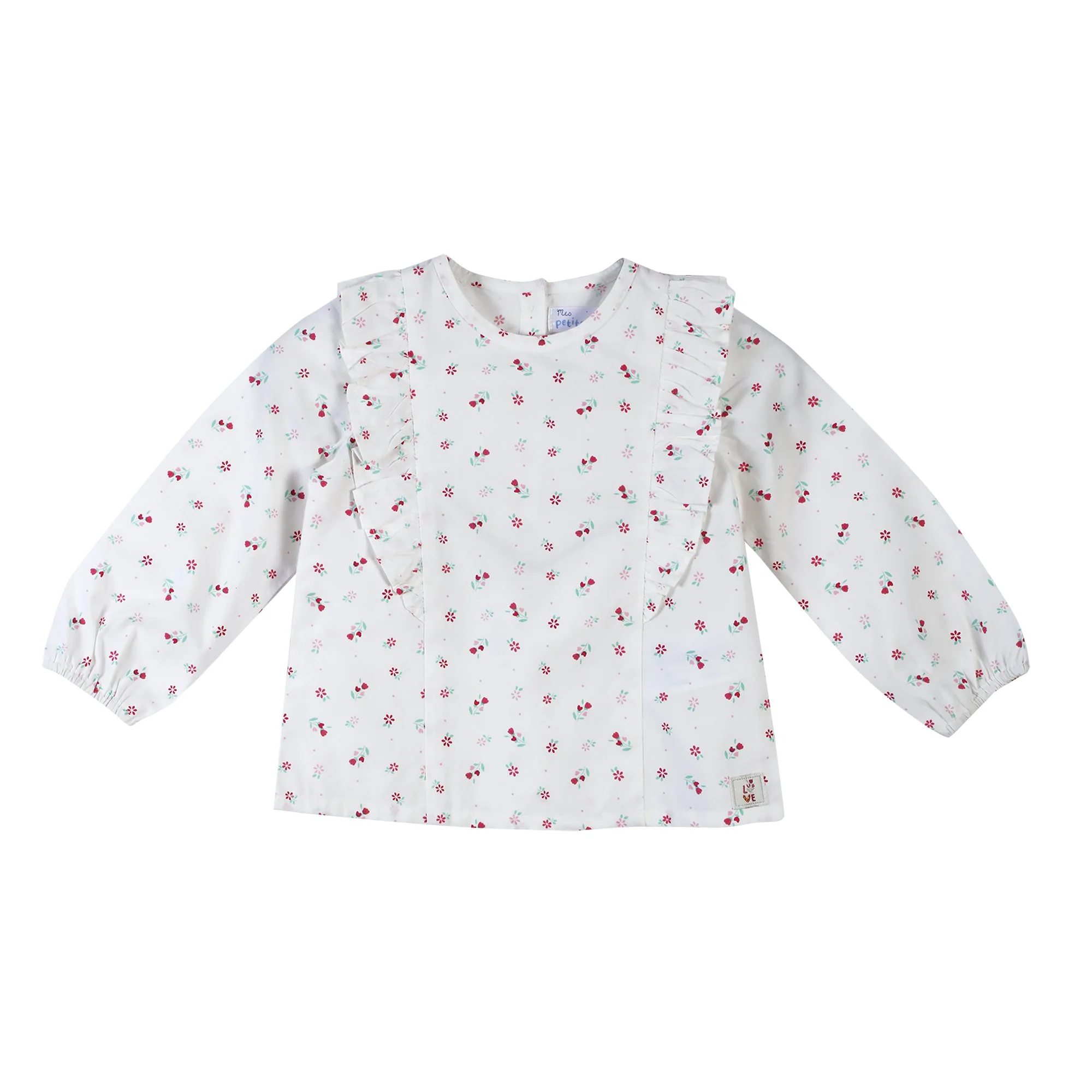 Blouse à volants 3/36 mois - Vert - Image 3