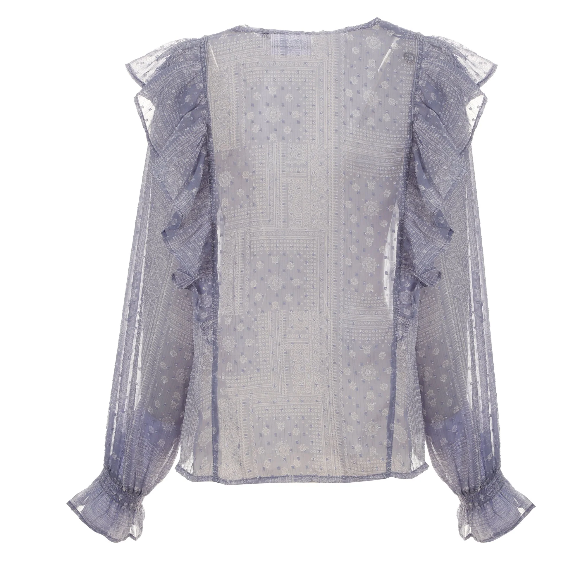 Blouse imprimé - Bleu - Image 2