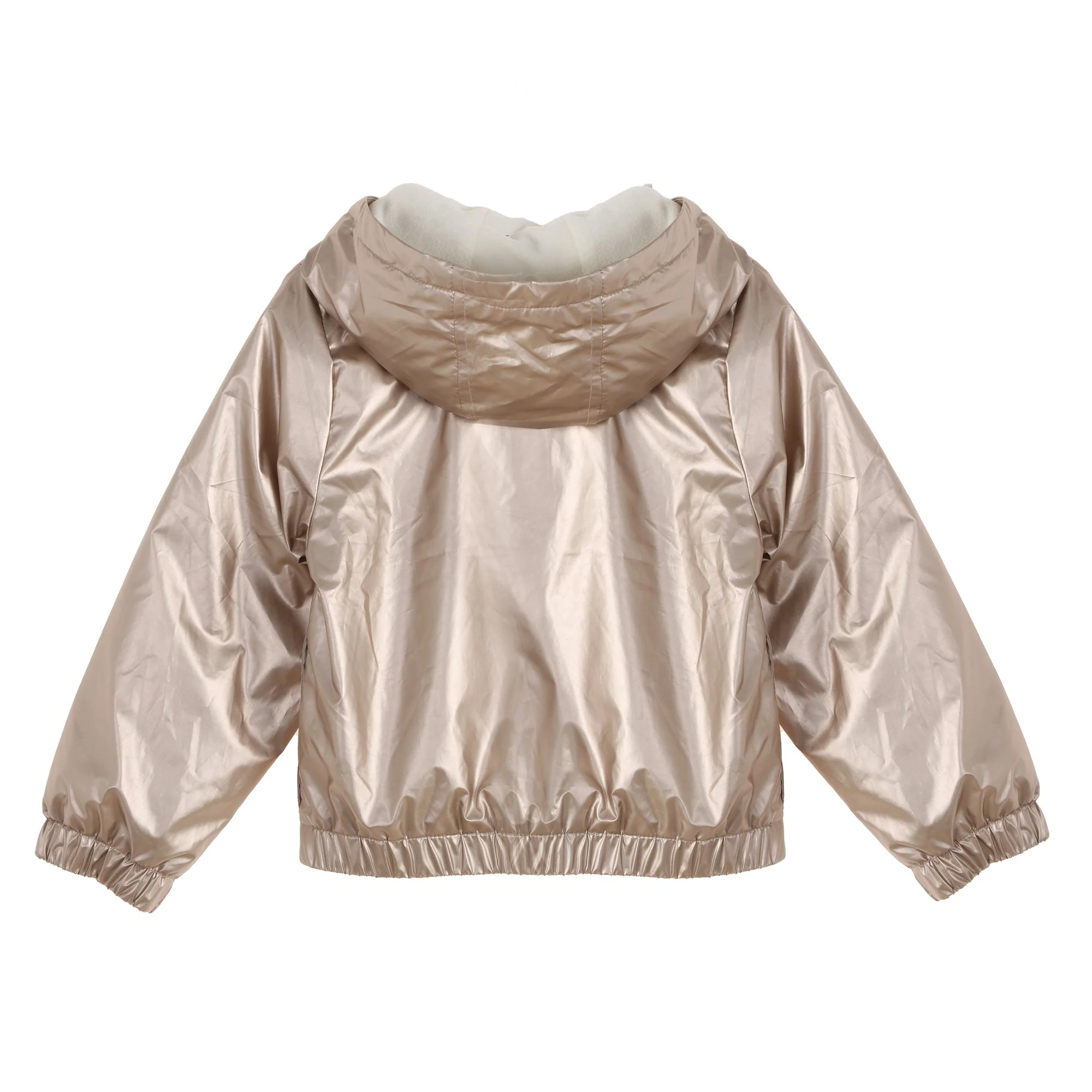 Blouson Brillant avec Doublure Polaire  - Or - Image 2