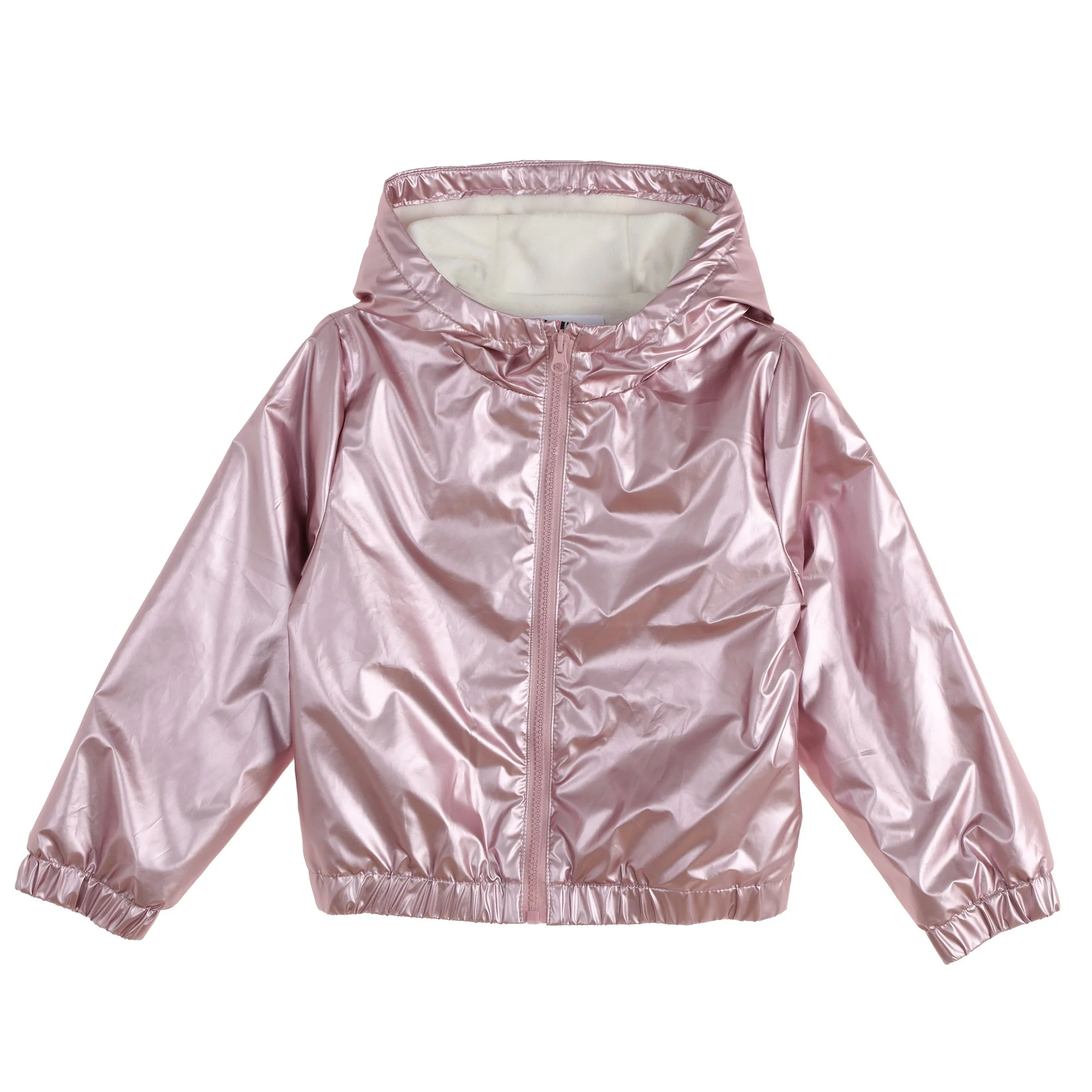 Blouson Brillant avec Doublure Polaire - Rose