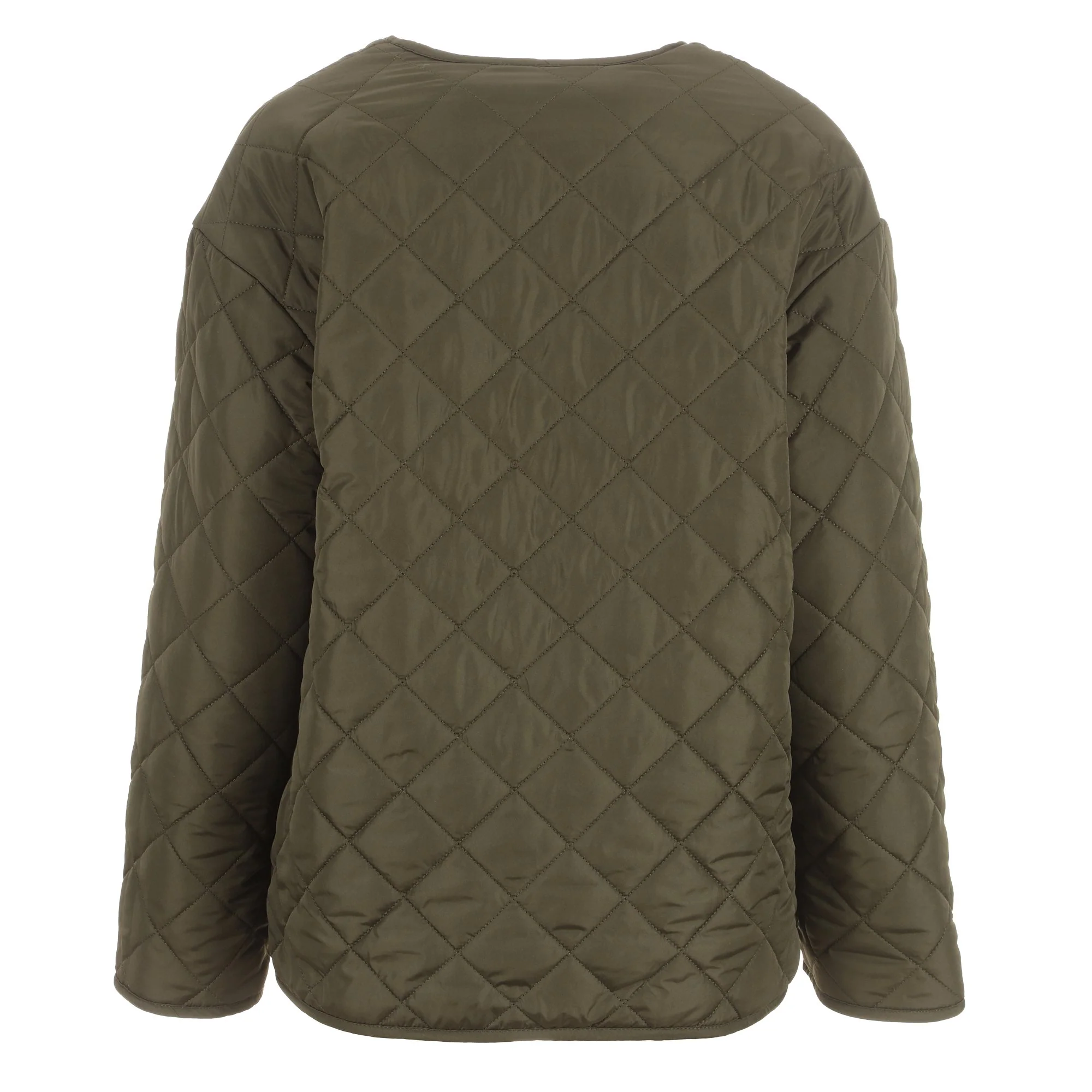 Blouson réversible en sherpa - Kaki - Image 4