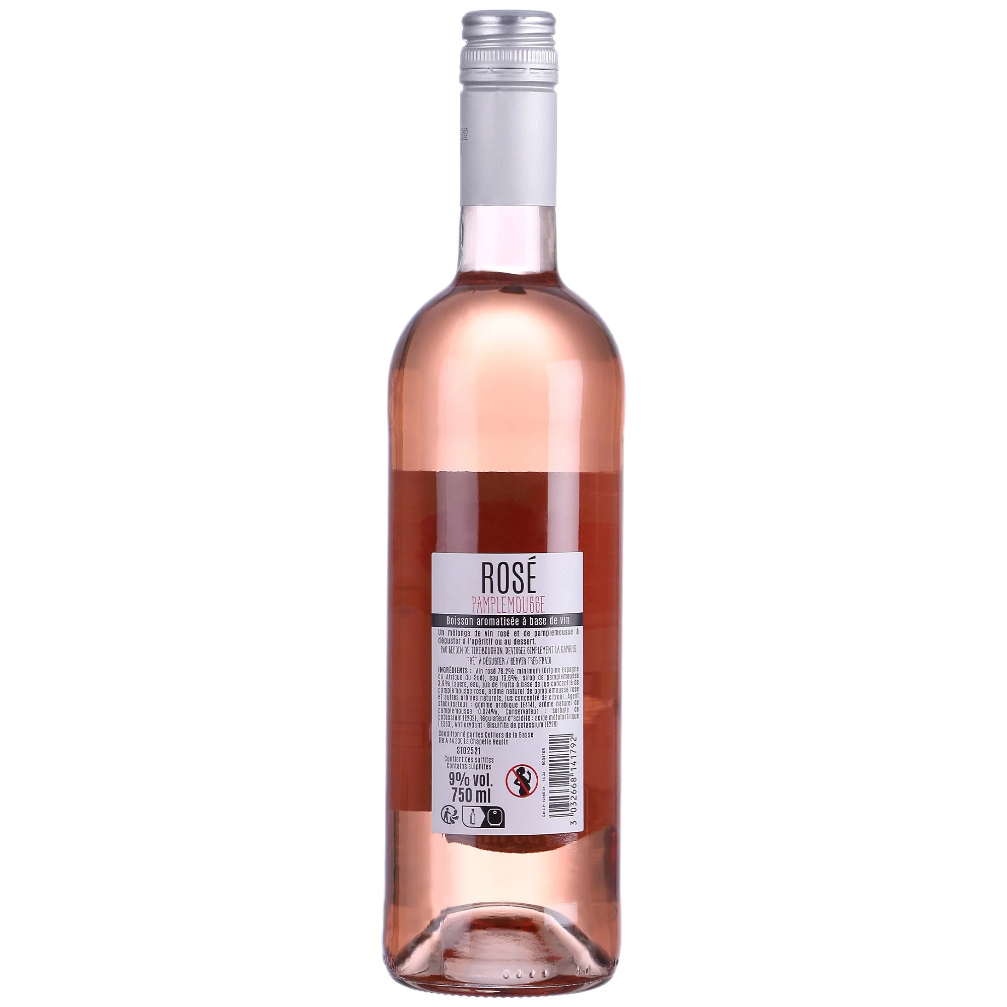 Boisson à base de vin rose aromatisé pamplemousse 8% - Image 2