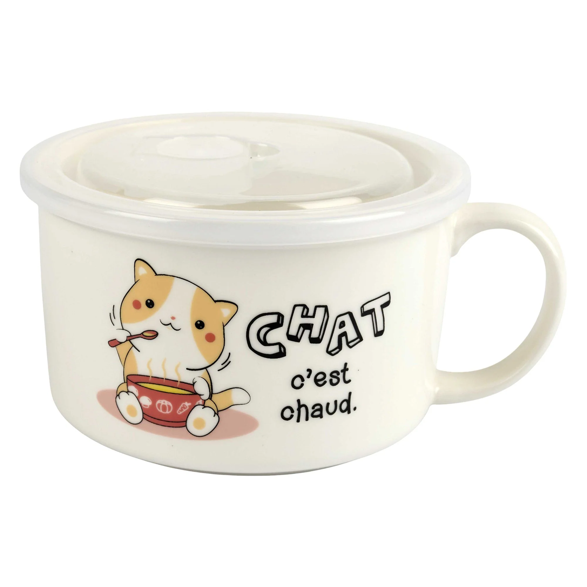 Bol couvercle en plastique kawaii - Image 3