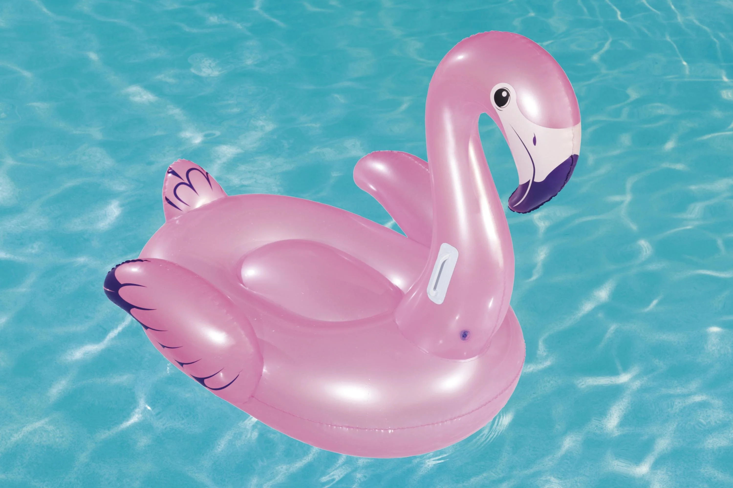 Bouée gonflable flamant rose XL - Image 6