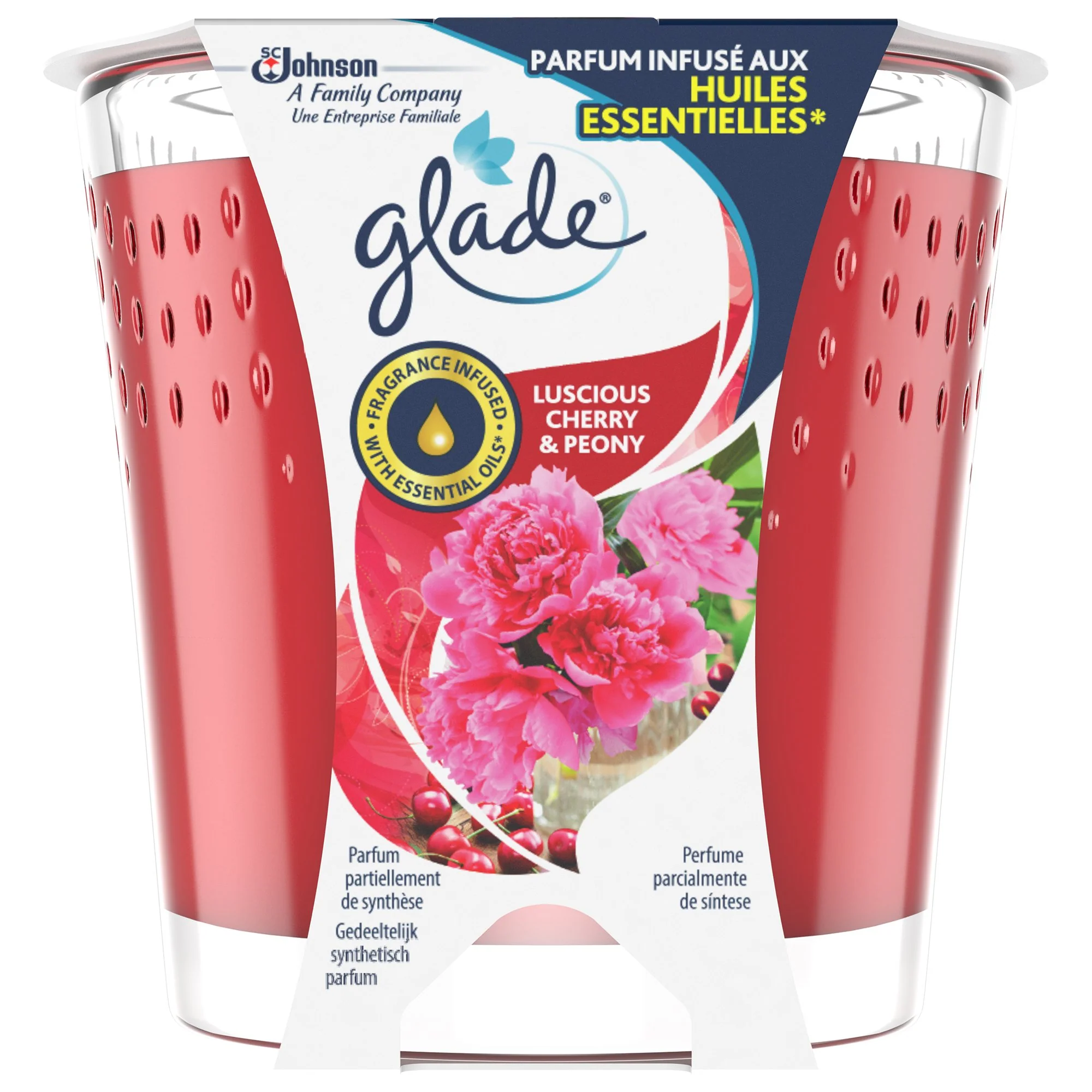 Bougie parfumée luscious cherry et peony