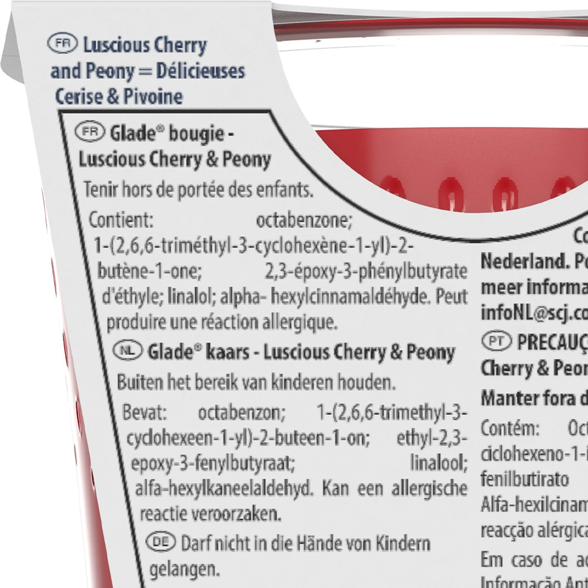 Bougie parfumée luscious cherry et peony - Image 3
