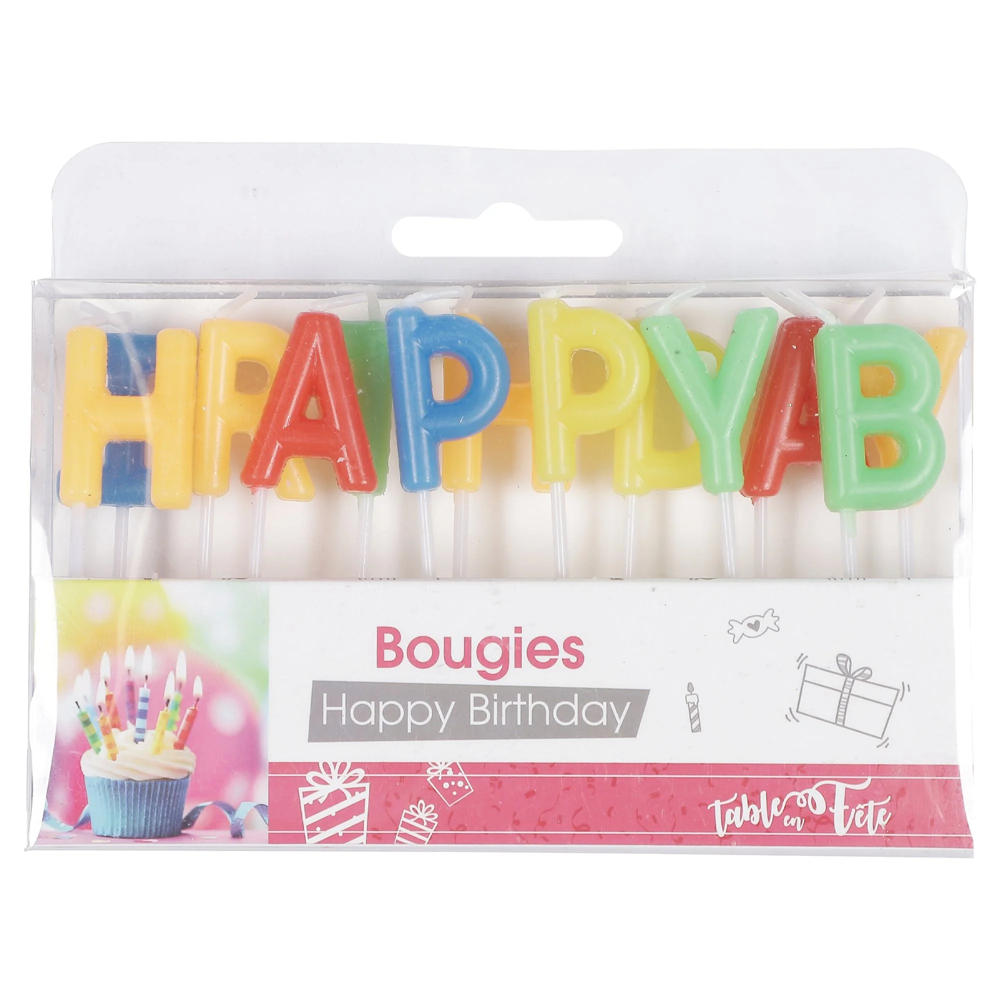 Bougies happy birthday
