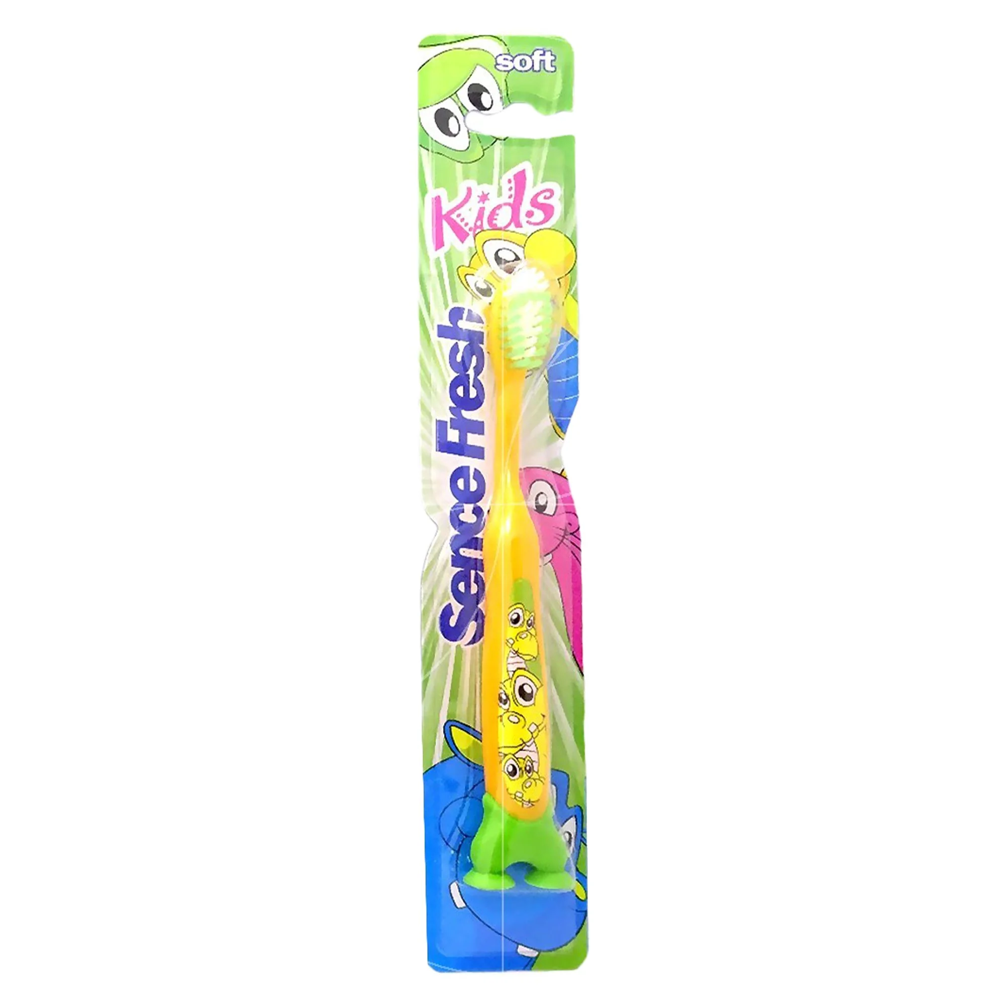 Brosse à dent enfant soft jaune