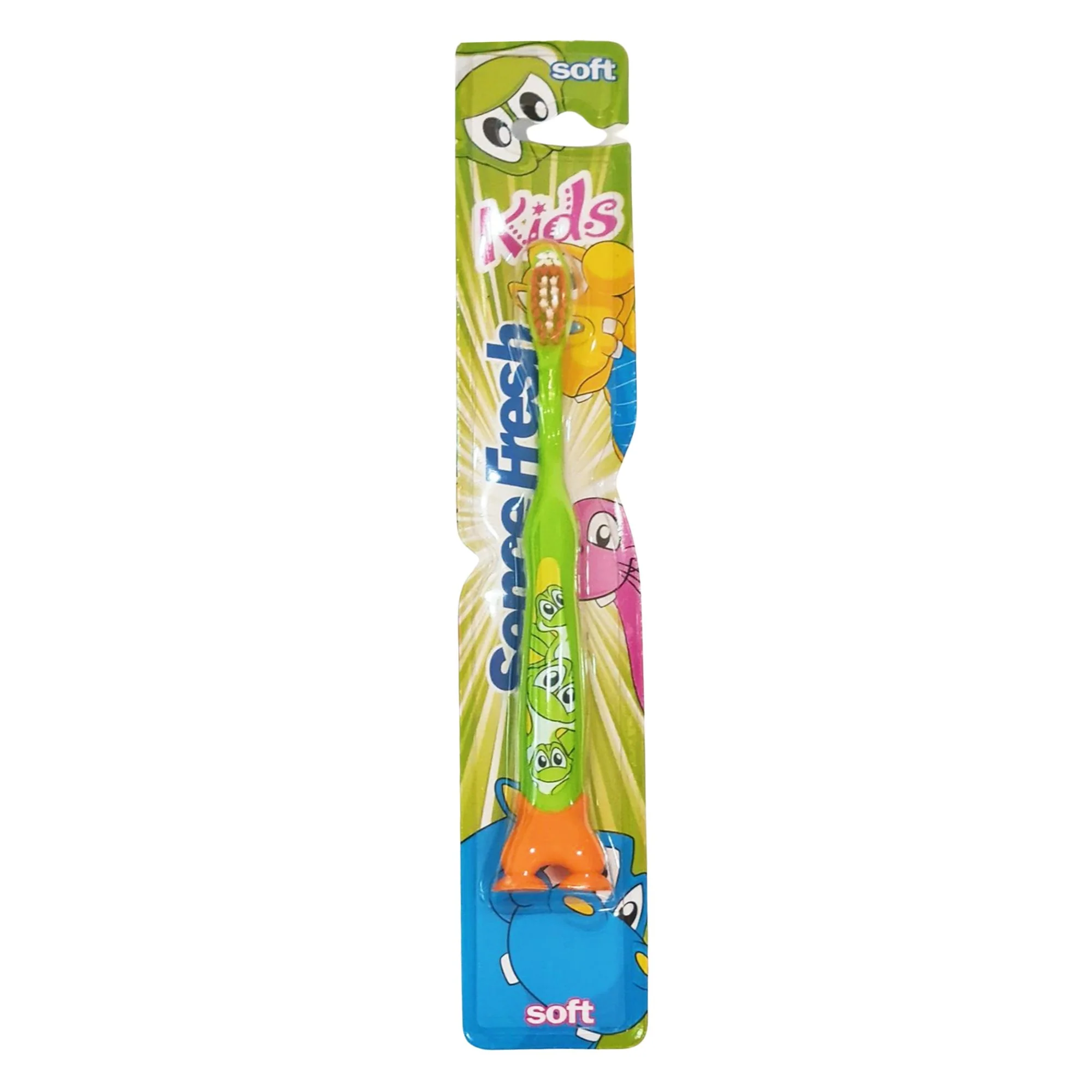 Brosse à dents enfants soft vert