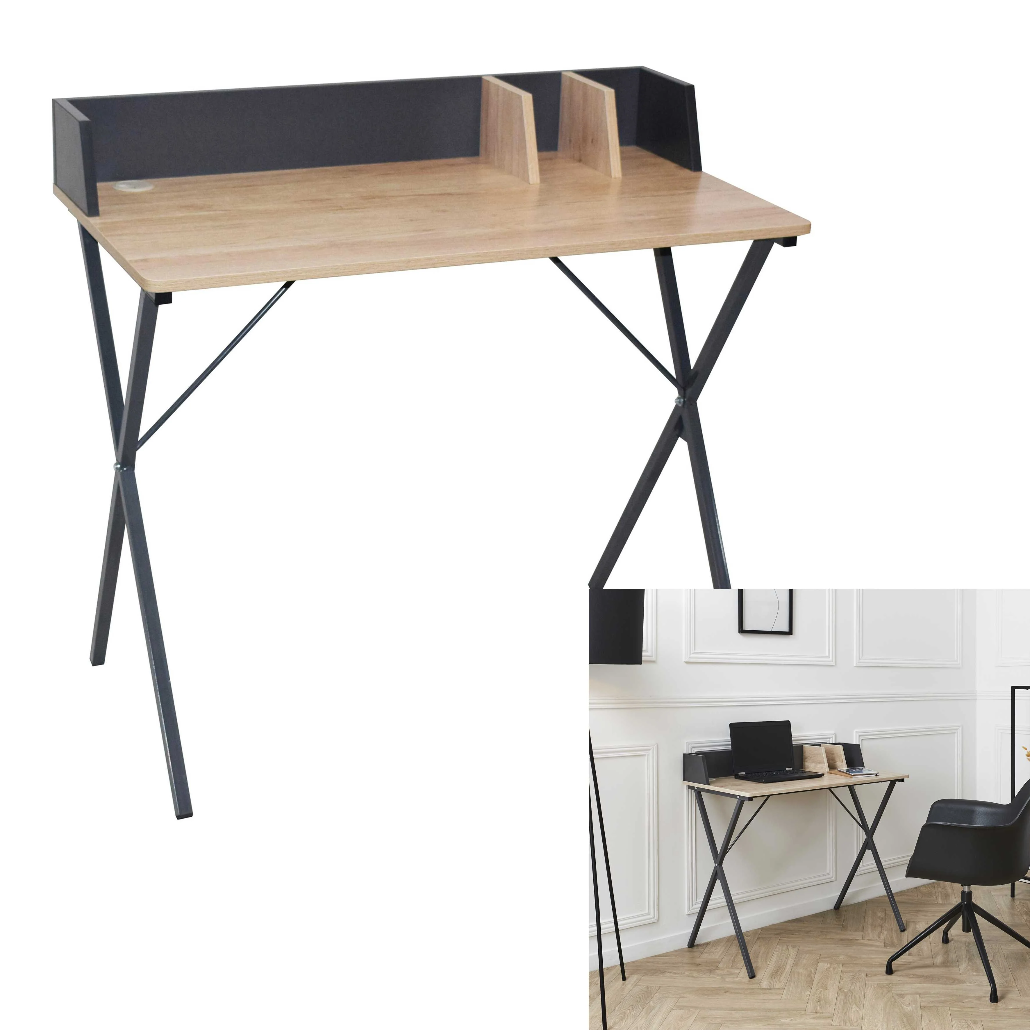 Bureau brice gris - Image 2