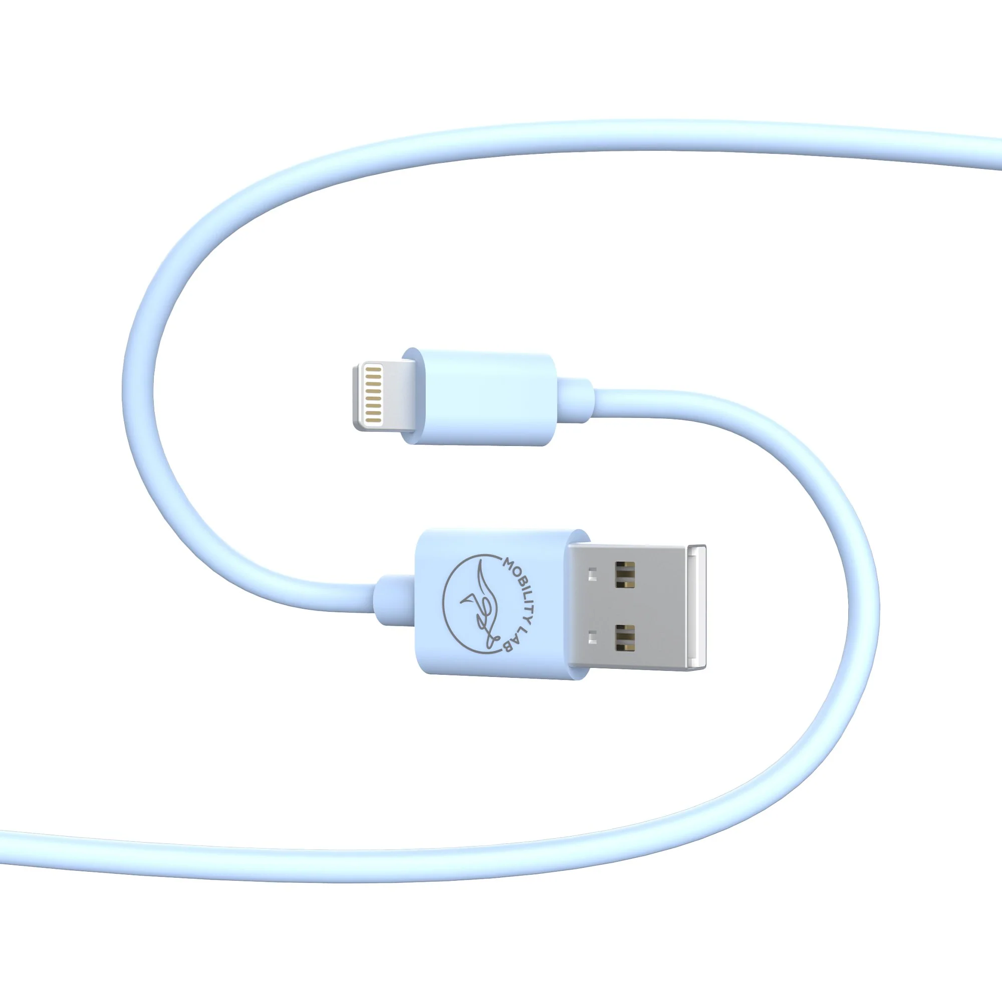 Cable de charge USB Type A vers Lightning bleu 1m - Image 2