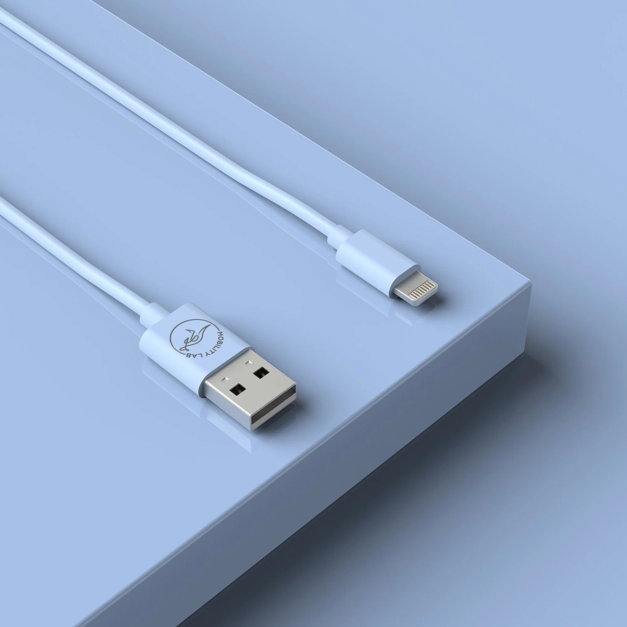 Cable de charge USB Type A vers Lightning bleu 1m - Image 3