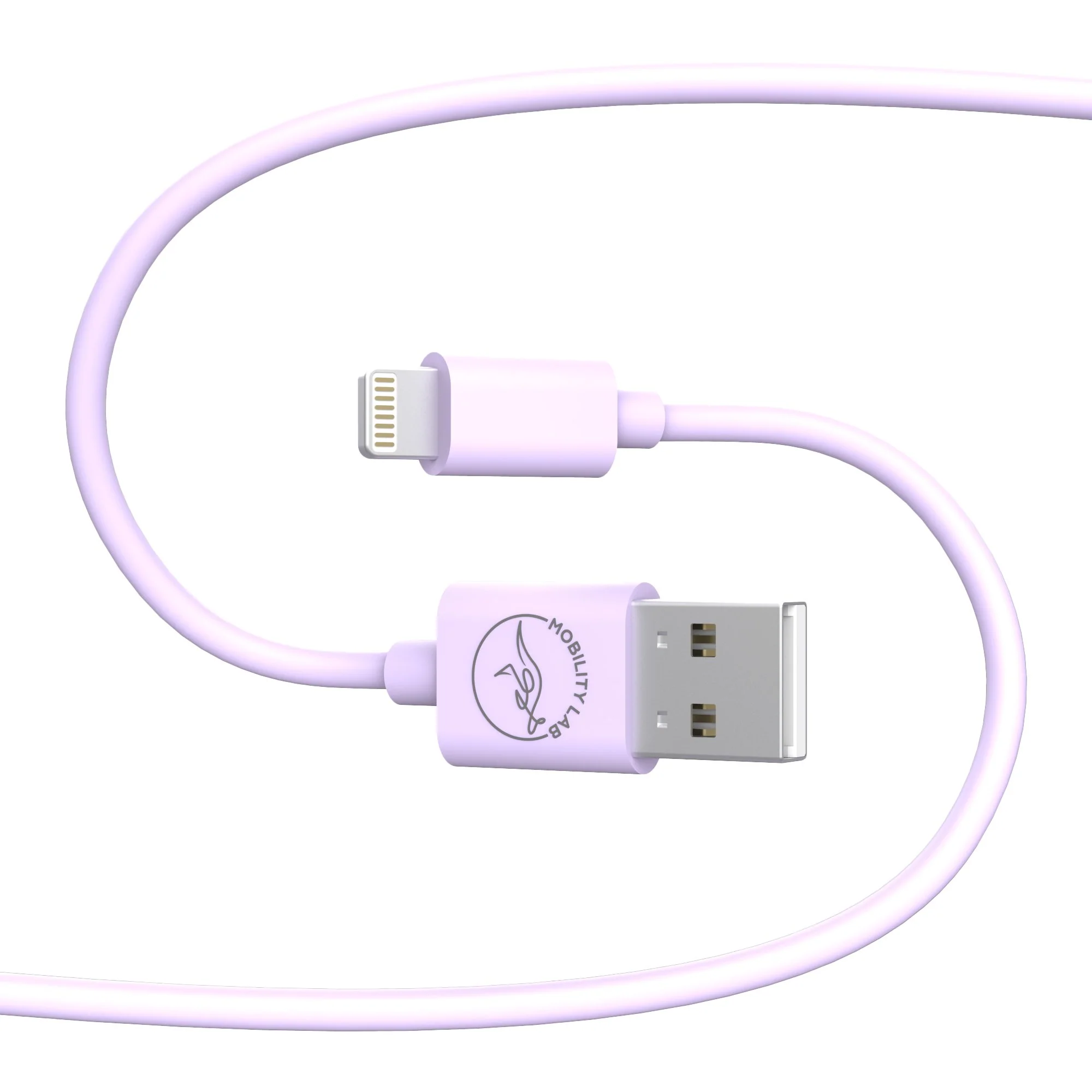 Cable de charge USB Type A vers Lightning lila 1m - Image 2