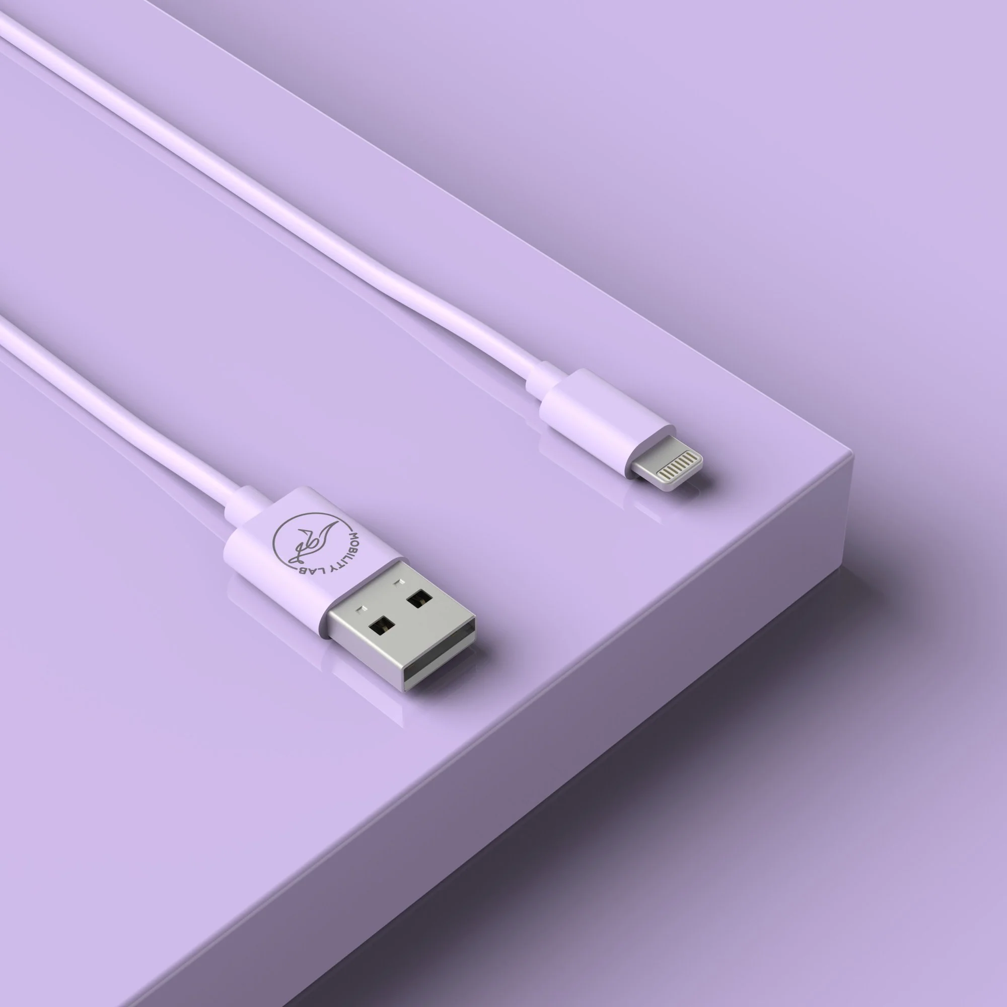 Cable de charge USB Type A vers Lightning lila 1m - Image 3