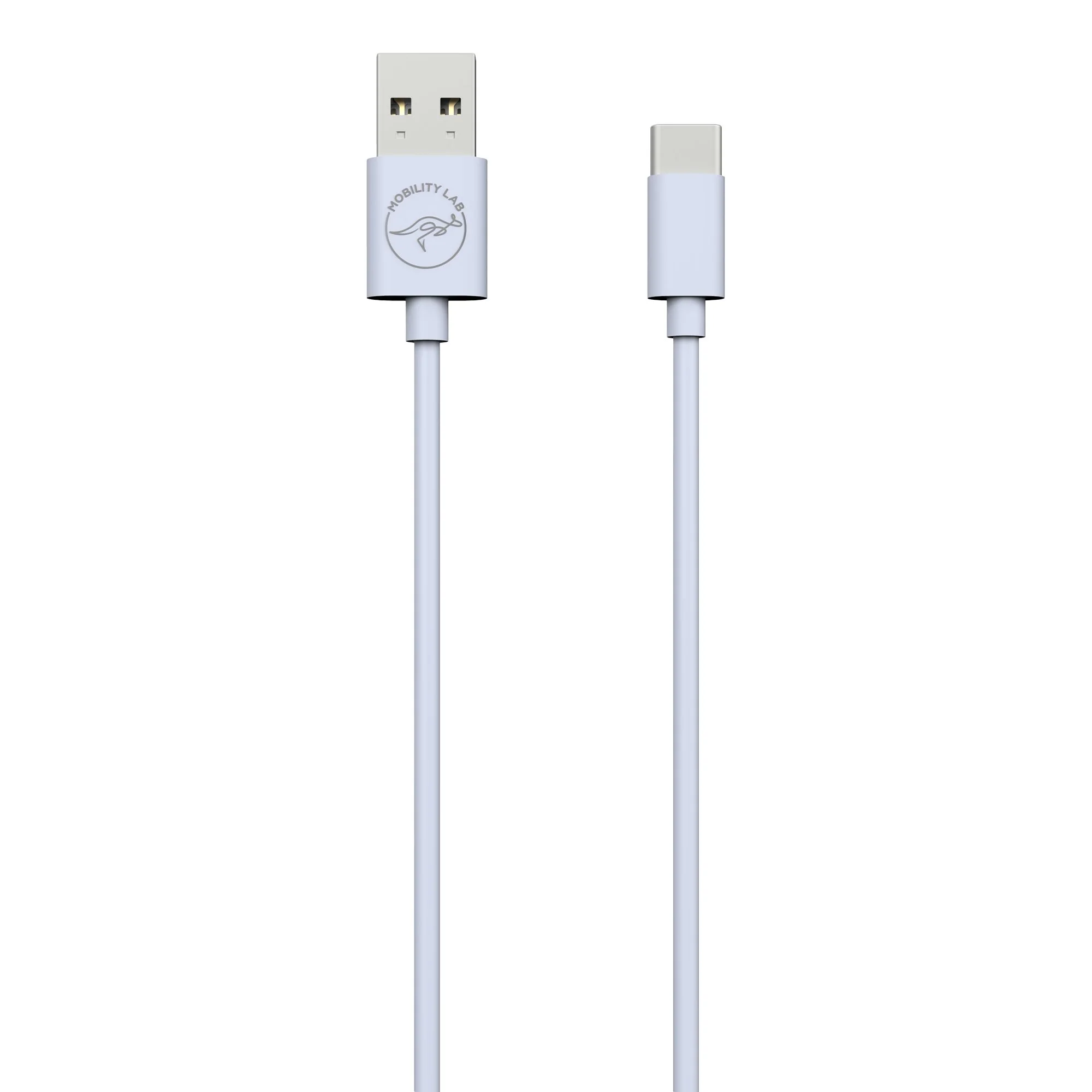 Cable de charge USB Type A vers USB Type C gris 1m