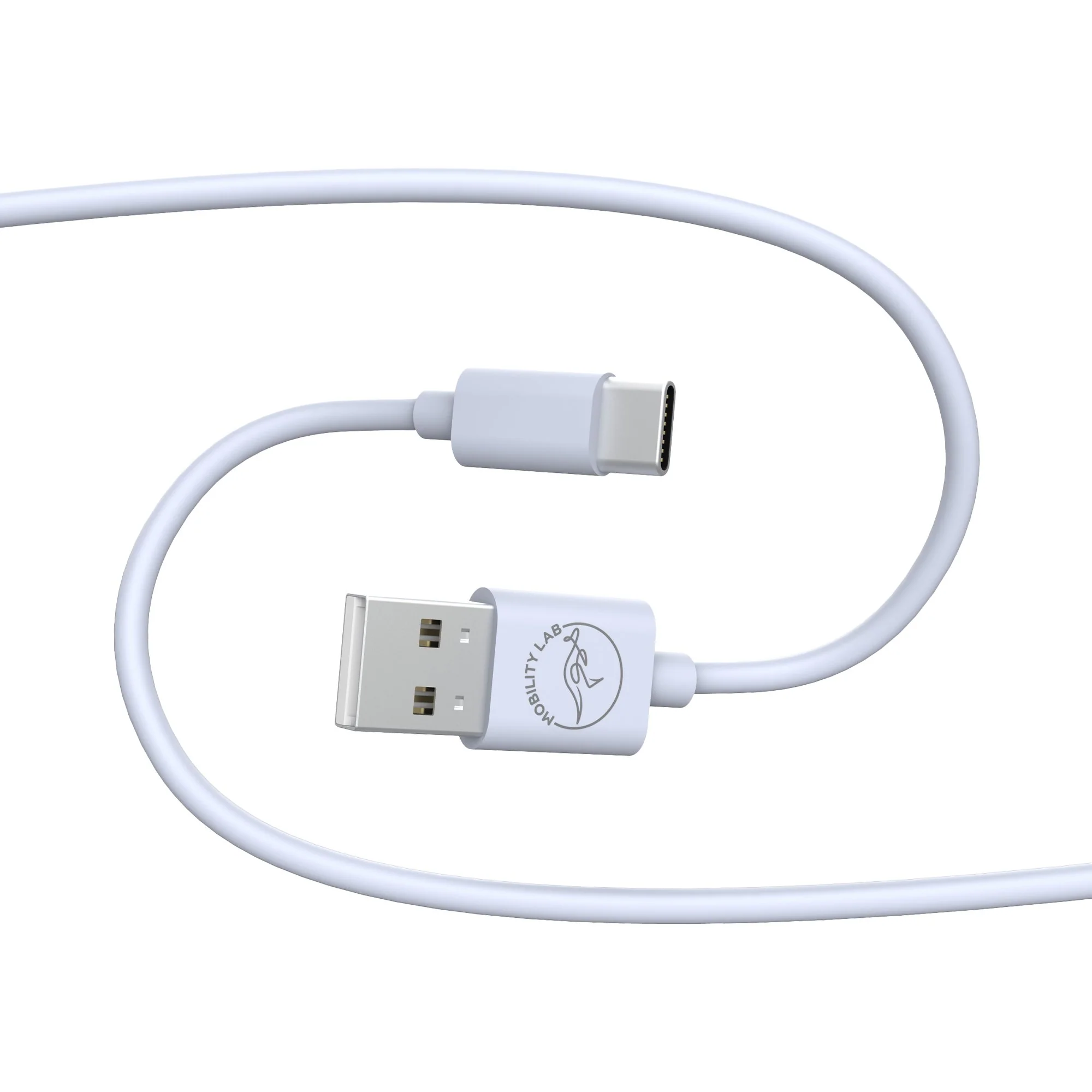 Cable de charge USB Type A vers USB Type C gris 1m - Image 2