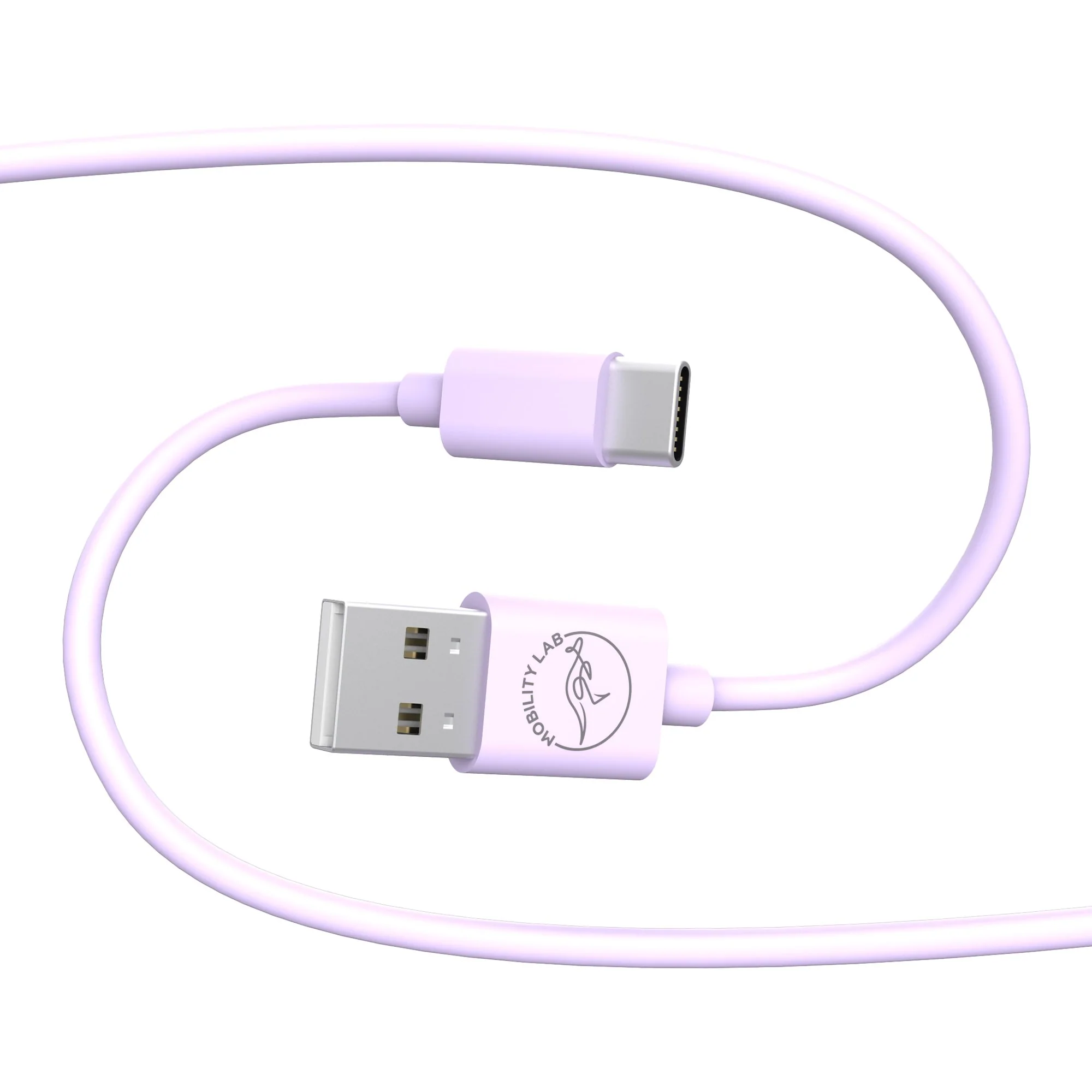 Cable de charge USB Type A vers USB Type C Lila 1M - Image 2