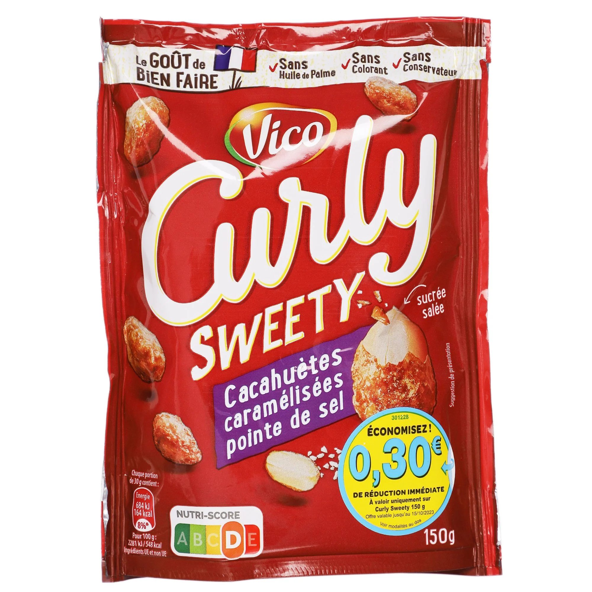 Cacahuète caramélisées avec une pointe de sel