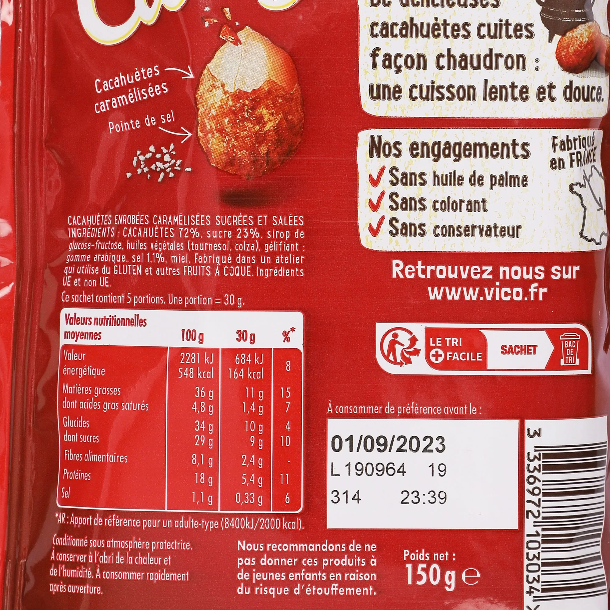 Cacahuète caramélisées avec une pointe de sel - Image 2