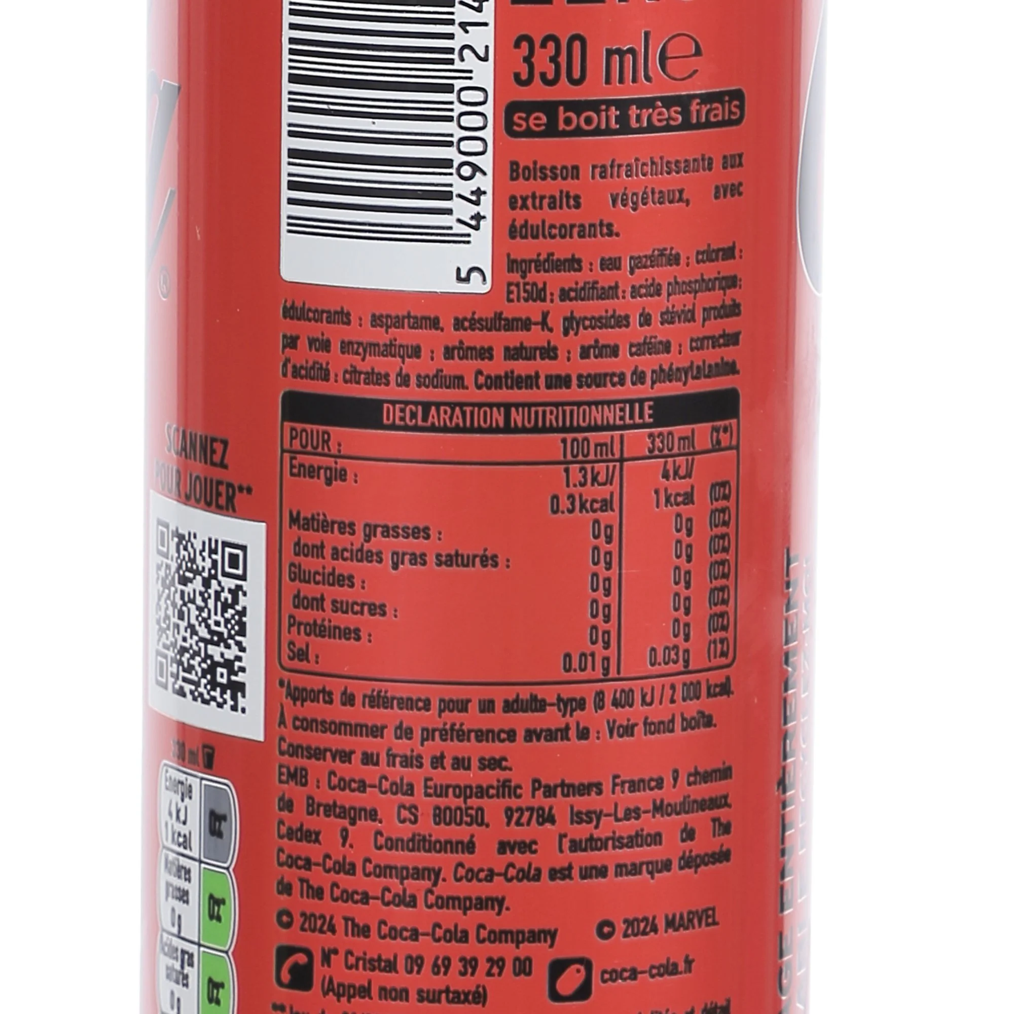 Canette de coca cola zéro - Image 3