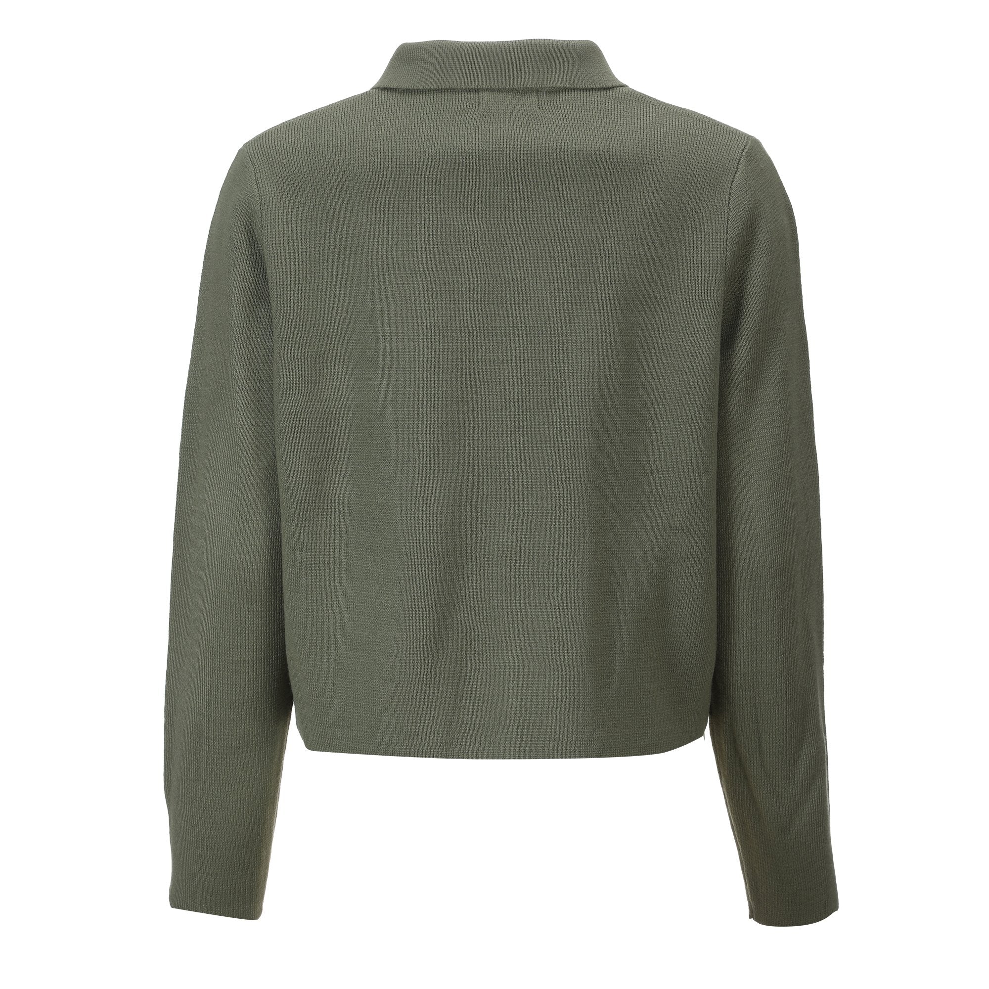 Cardigan avec boutons - Kaki - Image 2