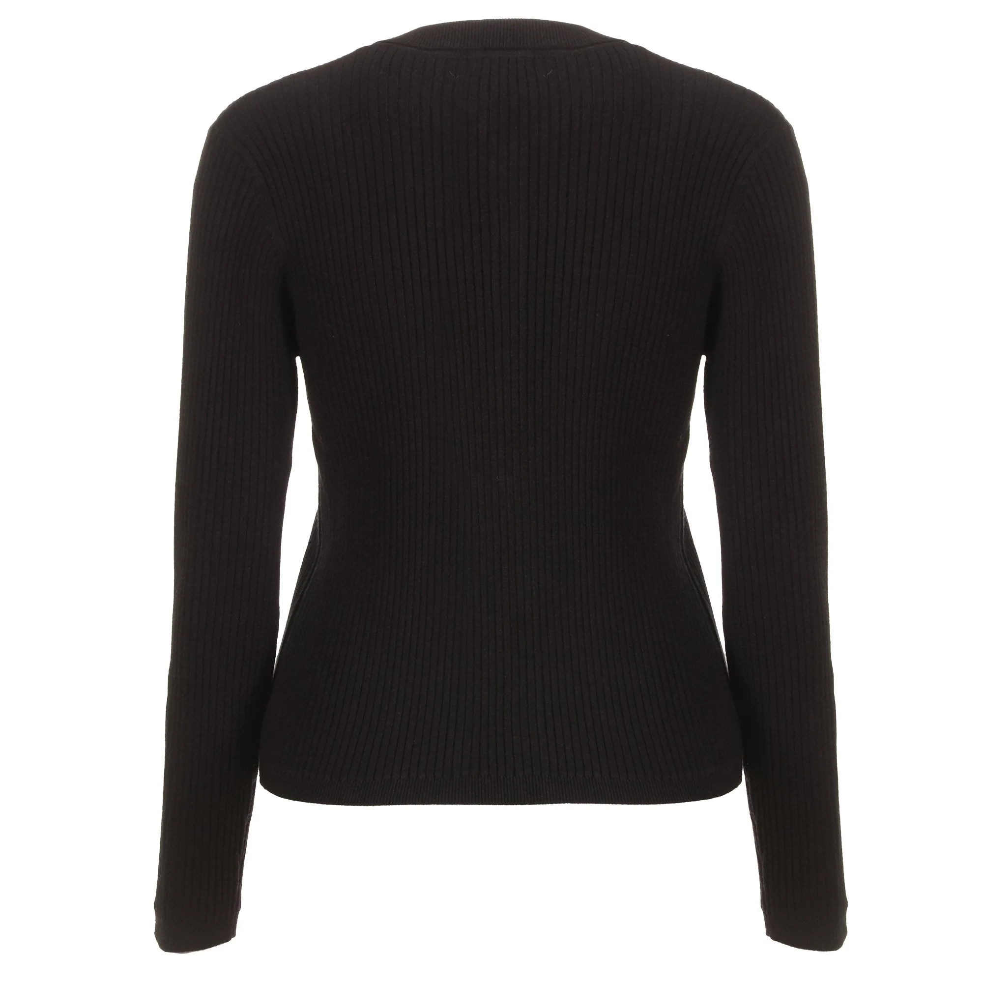 Cardigan col polo - Gris - Image 2