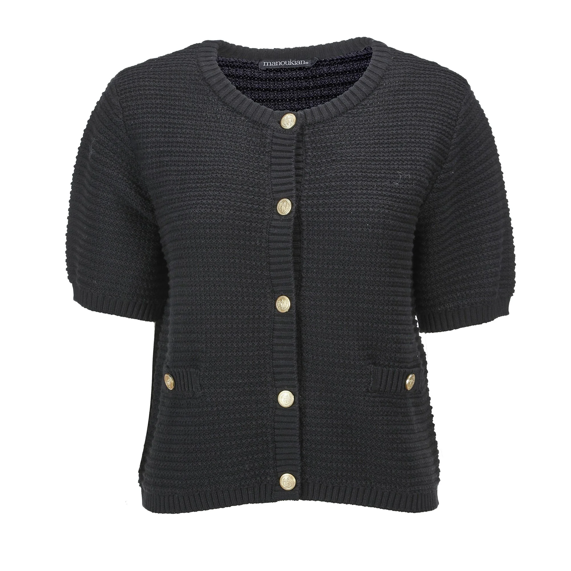 Cardigan col rond - Noir
