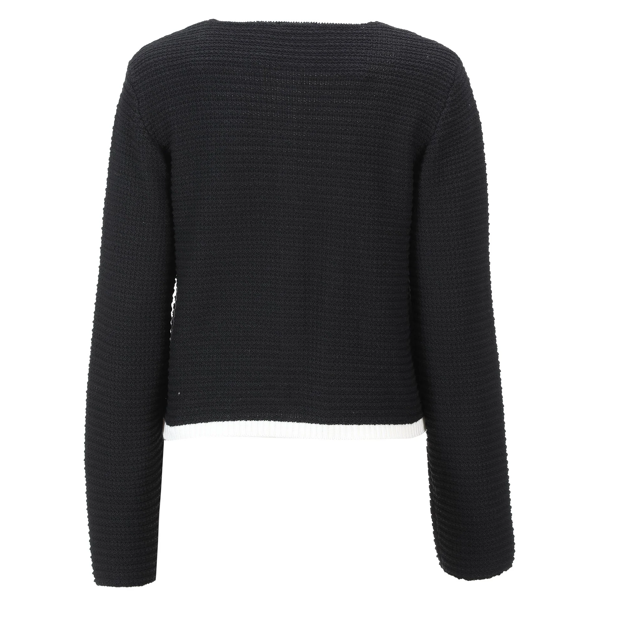 Cardigan col rond - Noir - Image 2